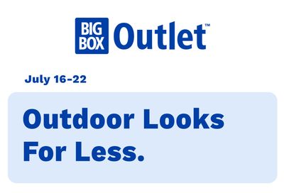Big Box Outlet Store Flyer October 15 to 21