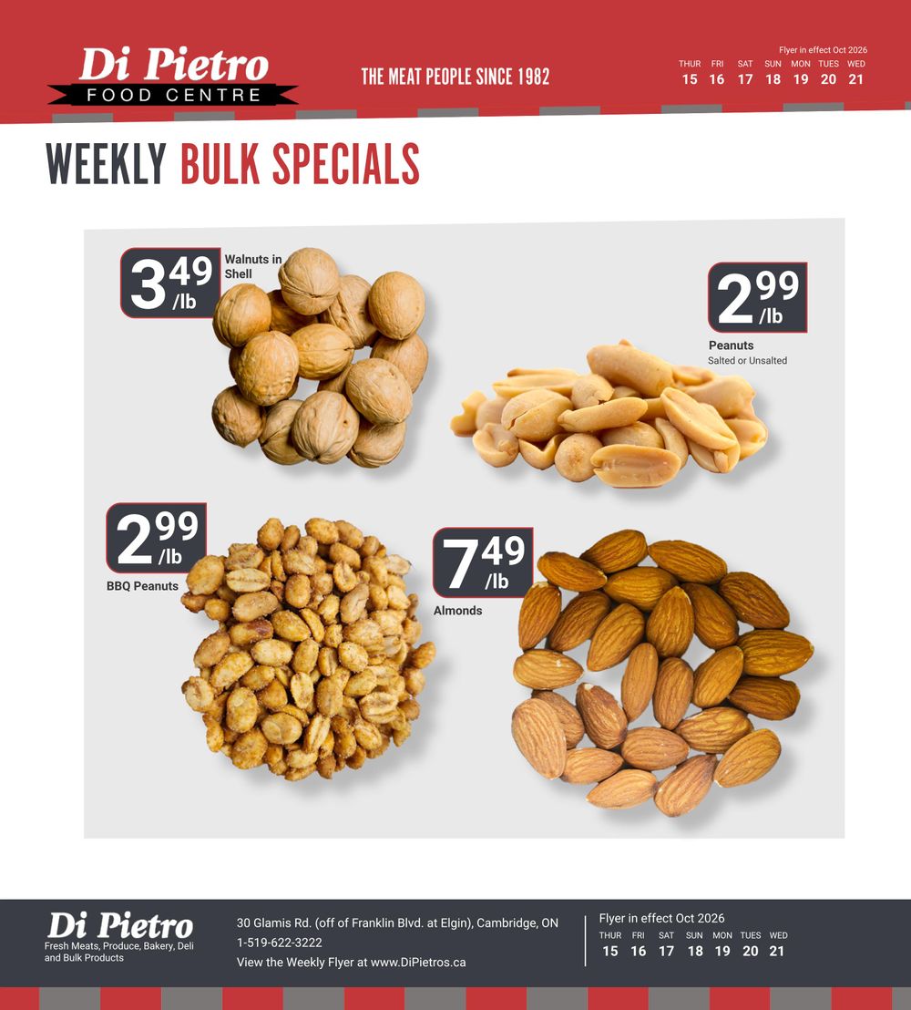 Di Pietro Food Centre Flyer October 15 to 21