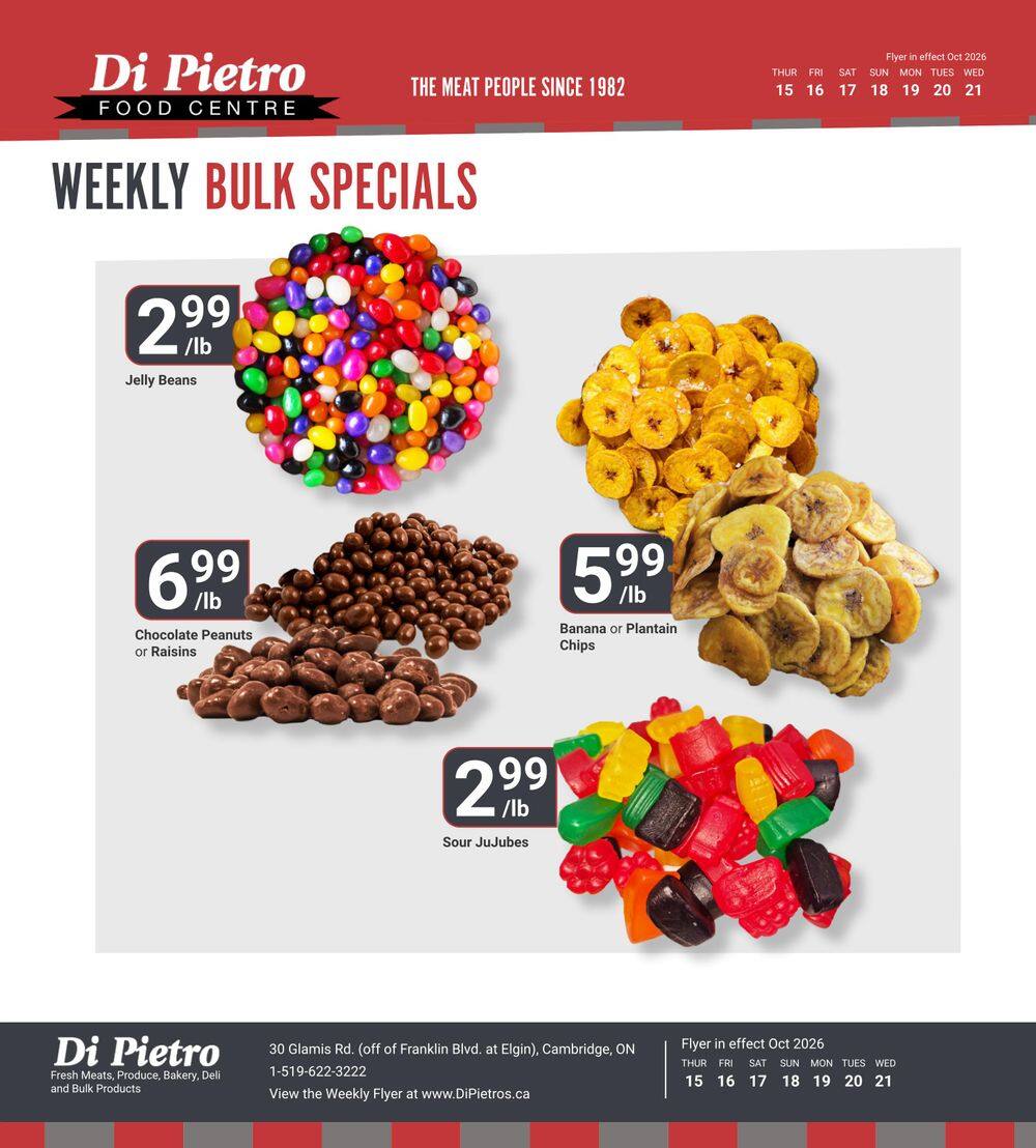 Di Pietro Food Centre Flyer October 15 to 21