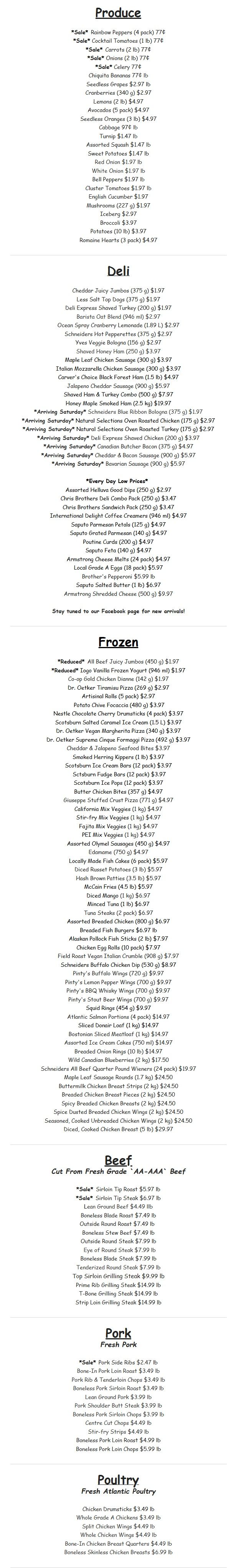 Gateway Meat Market Flyer October 15 to 21