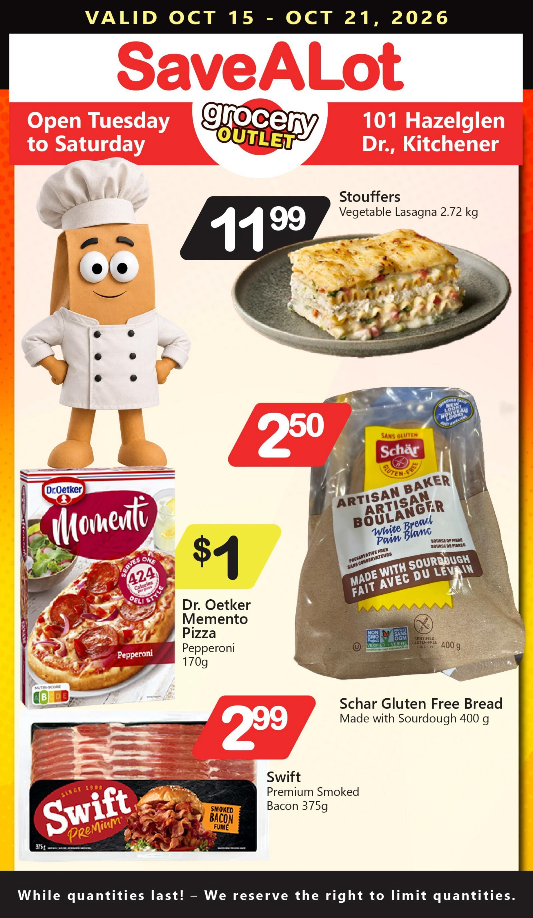 SaveALot Grocery Outlet Flyer October 15 to 21