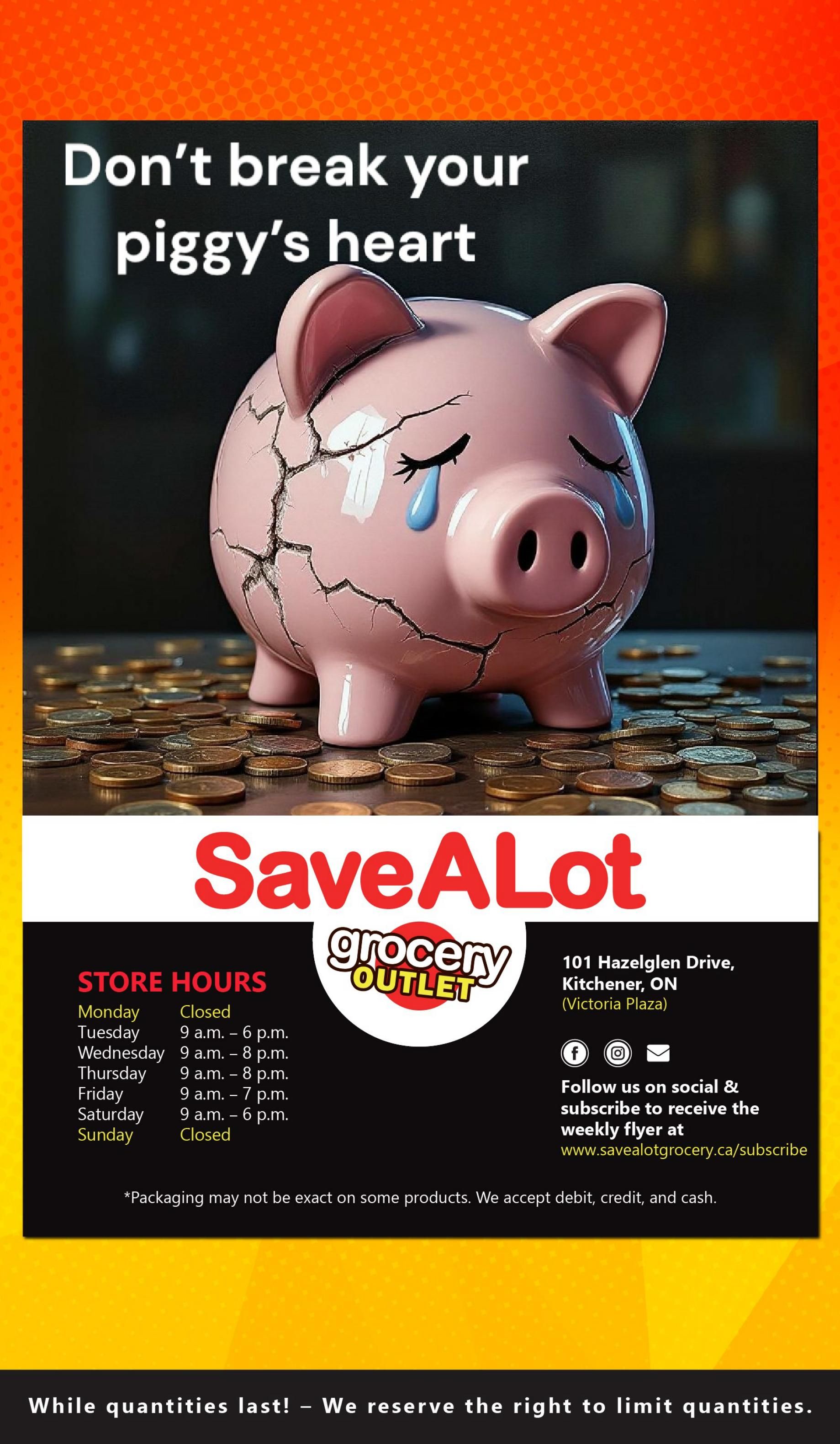 SaveALot Grocery Outlet Flyer October 15 to 21