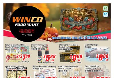 WinCo Food Mart (HWY 7) Flyer October 15 to 21