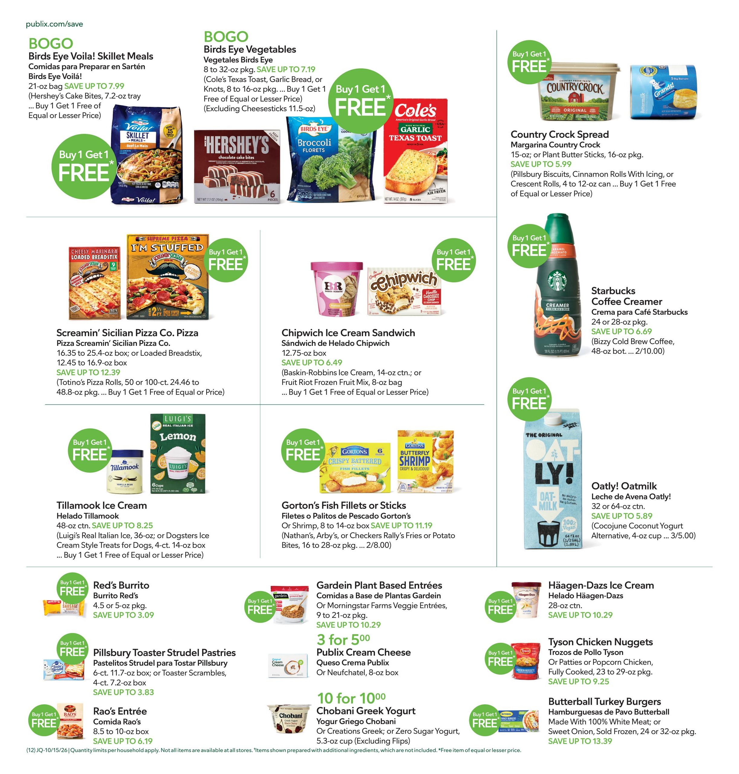 Publix (Jacksonville-Saint Augustine Area, FL) Anuncio Semanal Español Weekly Ad October 15 - 21, 2026