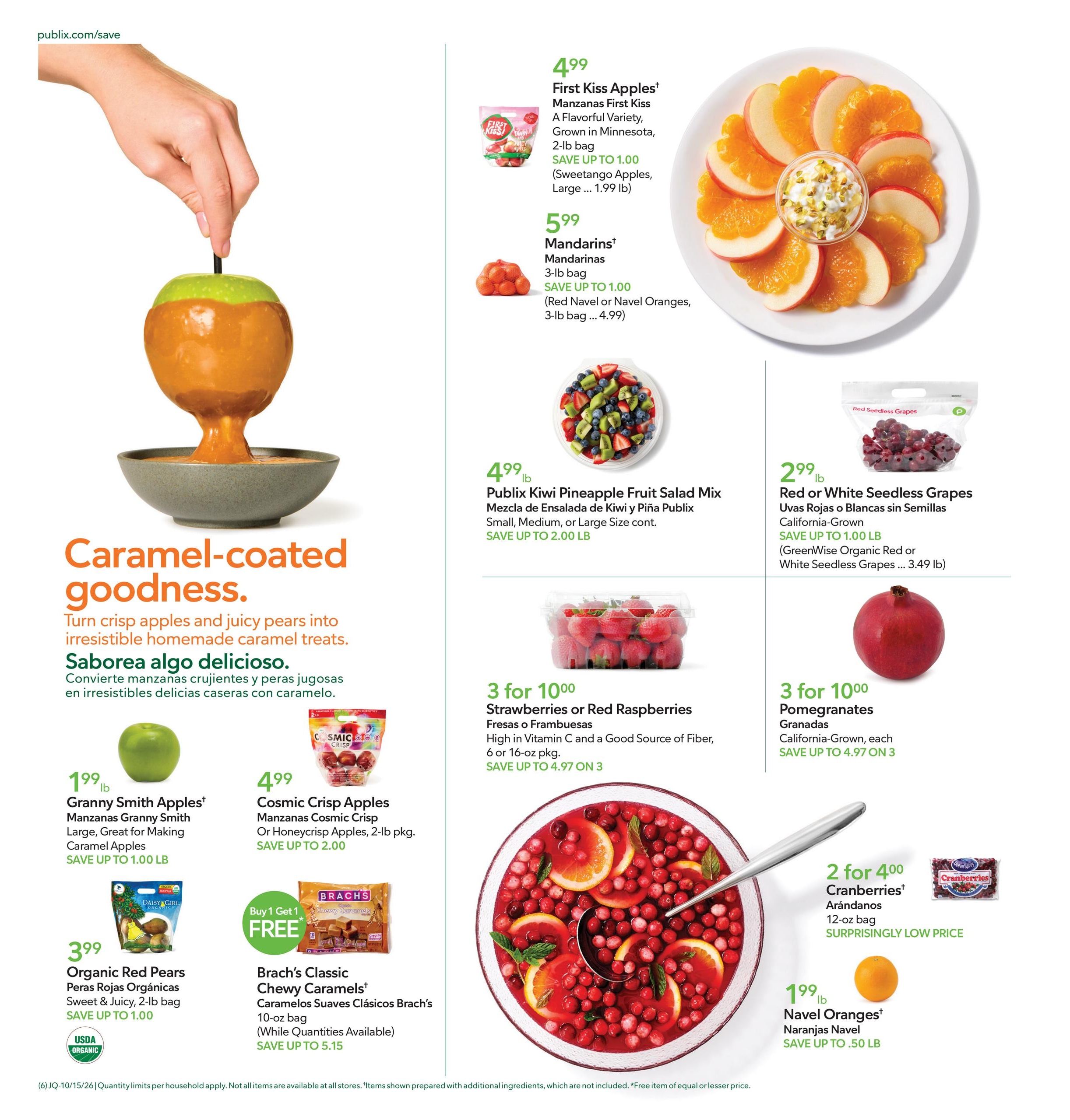 Publix (Jacksonville-Saint Augustine Area, FL) Anuncio Semanal Español Weekly Ad October 15 - 21, 2026