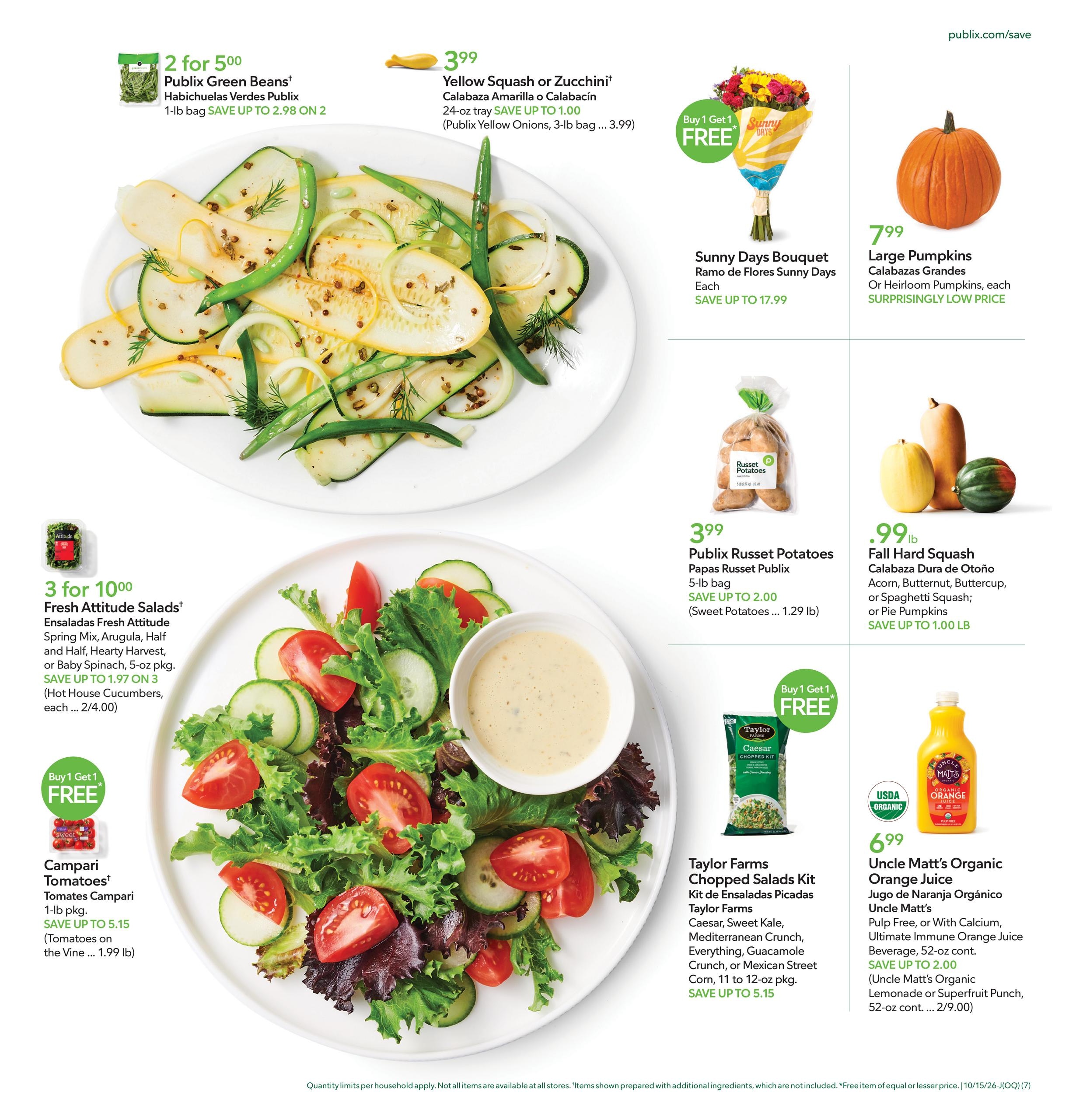 Publix (Jacksonville-Saint Augustine Area, FL) Anuncio Semanal Español Weekly Ad October 15 - 21, 2026