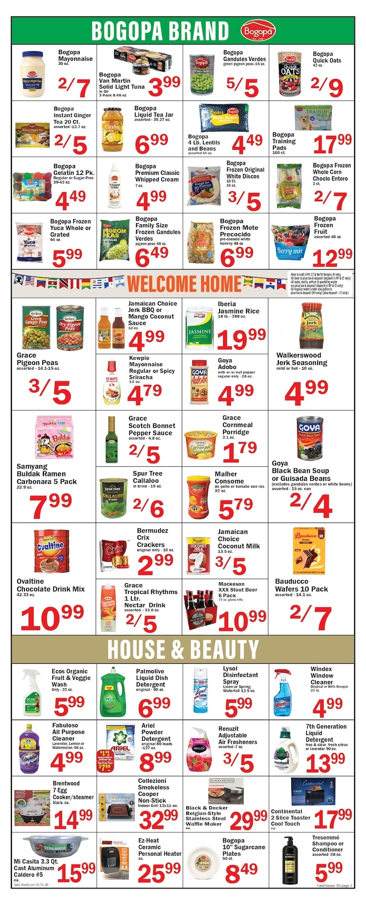 Food Bazaar (Brooklyn, NY) Weekly Ad October 15 - 21, 2026