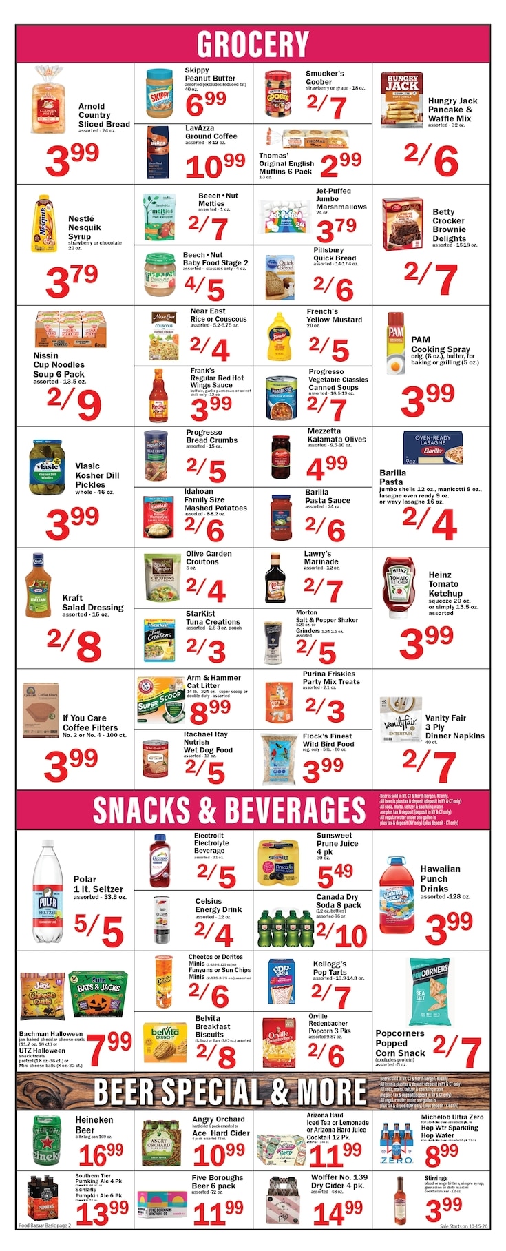 Food Bazaar (Carlstadt, NJ) Weekly Ad October 15 - 21, 2026