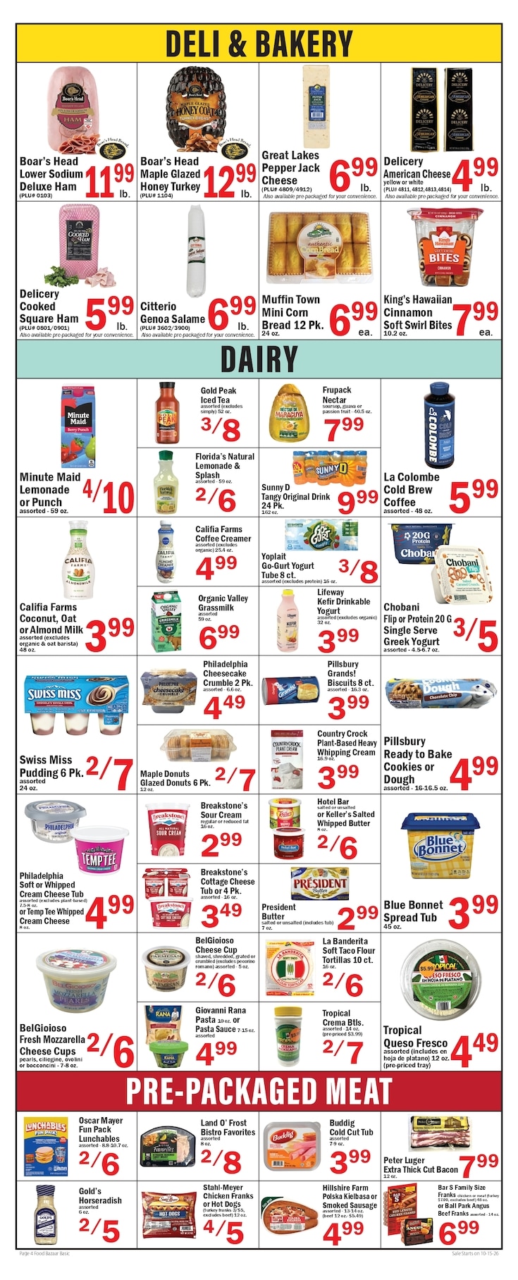 Food Bazaar (Trenton, NJ) Weekly Ad October 15 - 21, 2026