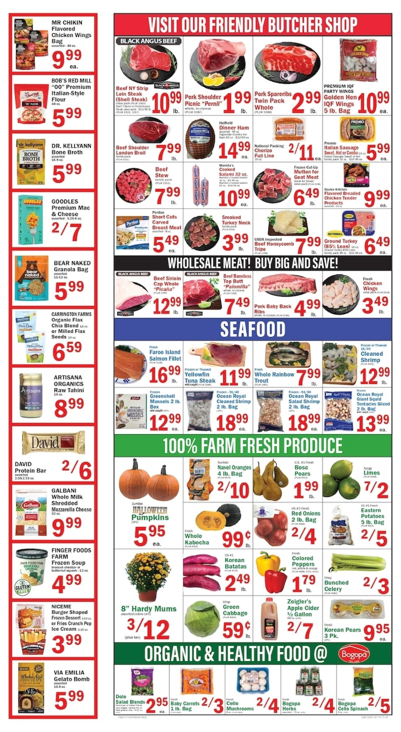 Food Bazaar Weekly Ad October 15 - 21, 2026