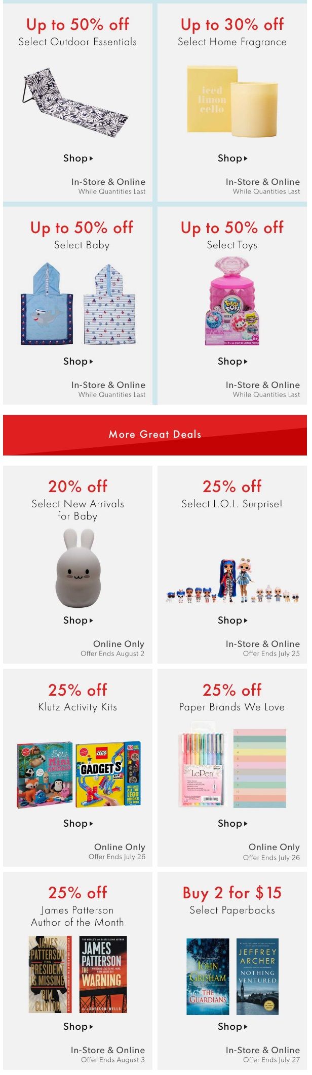 Chapters Indigo Online Deals of the Week July 20 to 26