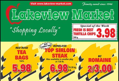 Lakeview Market Flyer July 20 to 26