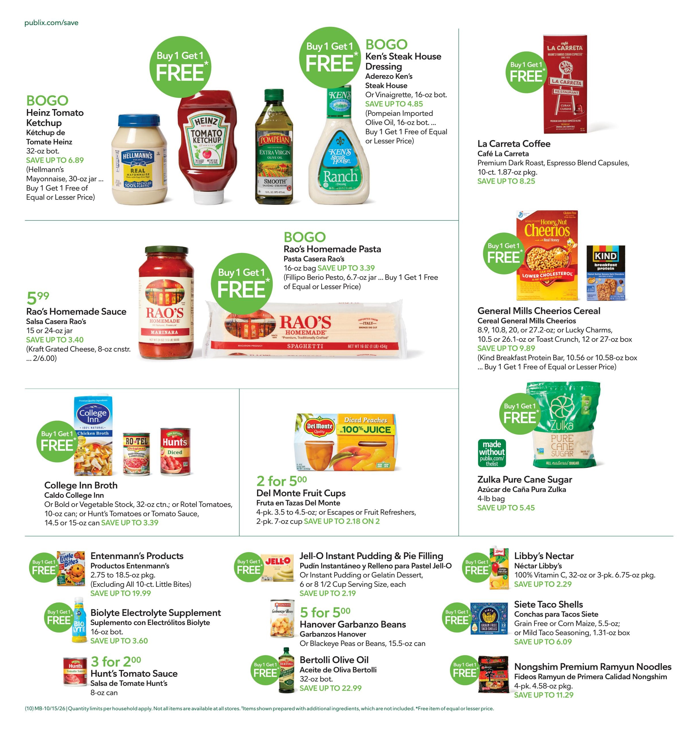 Publix (Boca Raton Area, FL) Anuncio Semanal Español Weekly Ad October 15 - 21, 2026
