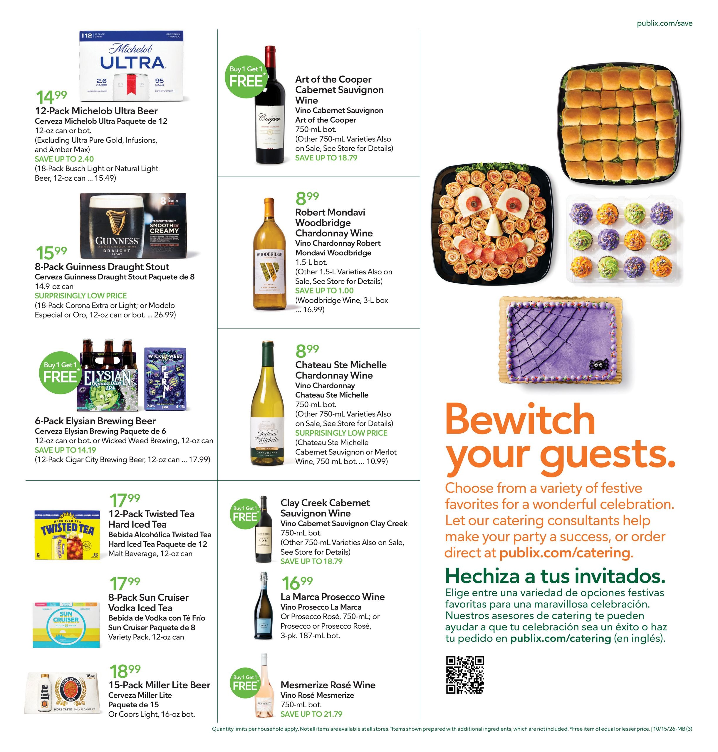 Publix (Boca Raton Area, FL) Anuncio Semanal Español Weekly Ad October 15 - 21, 2026