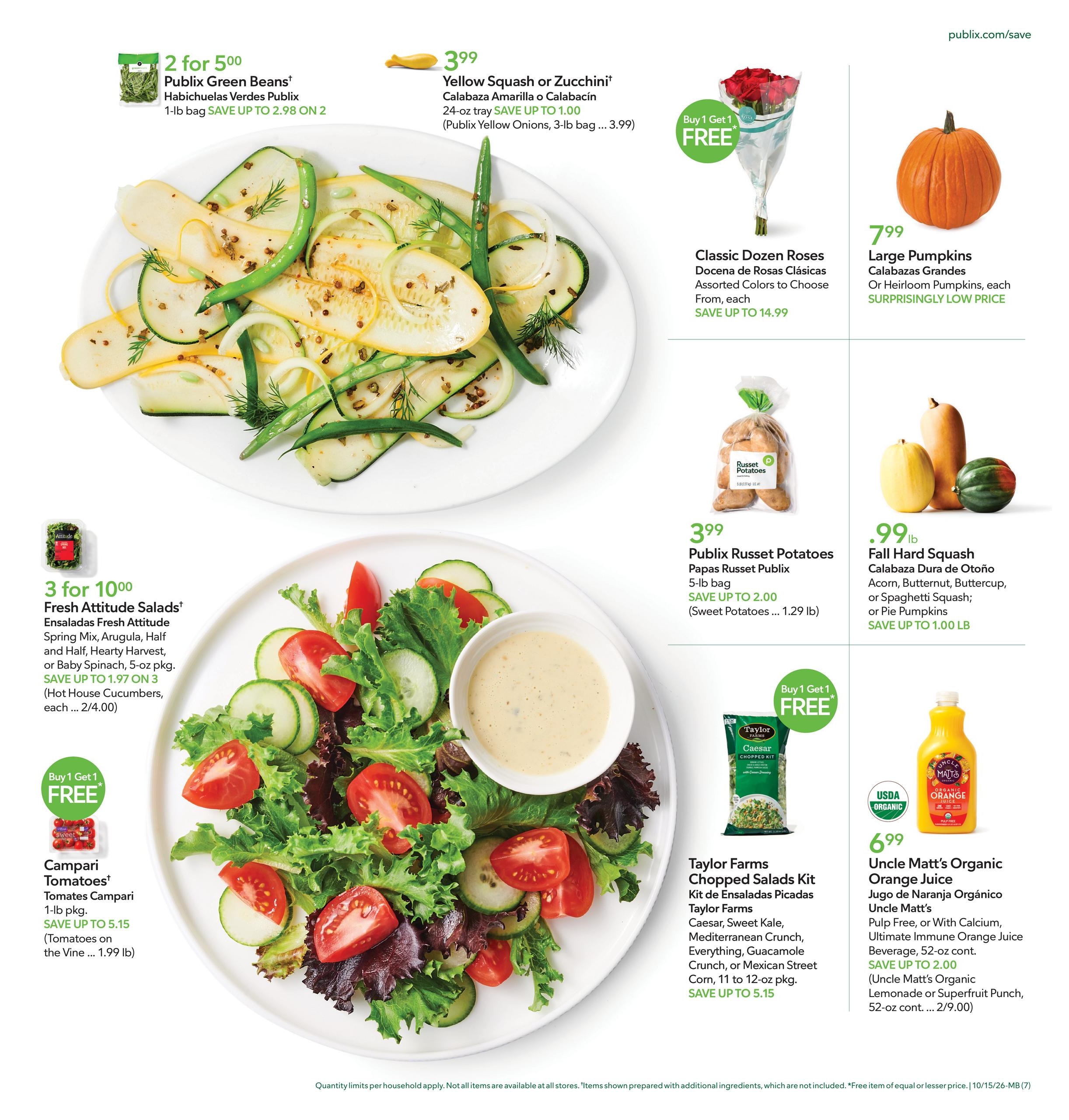Publix (Boca Raton Area, FL) Anuncio Semanal Español Weekly Ad October 15 - 21, 2026