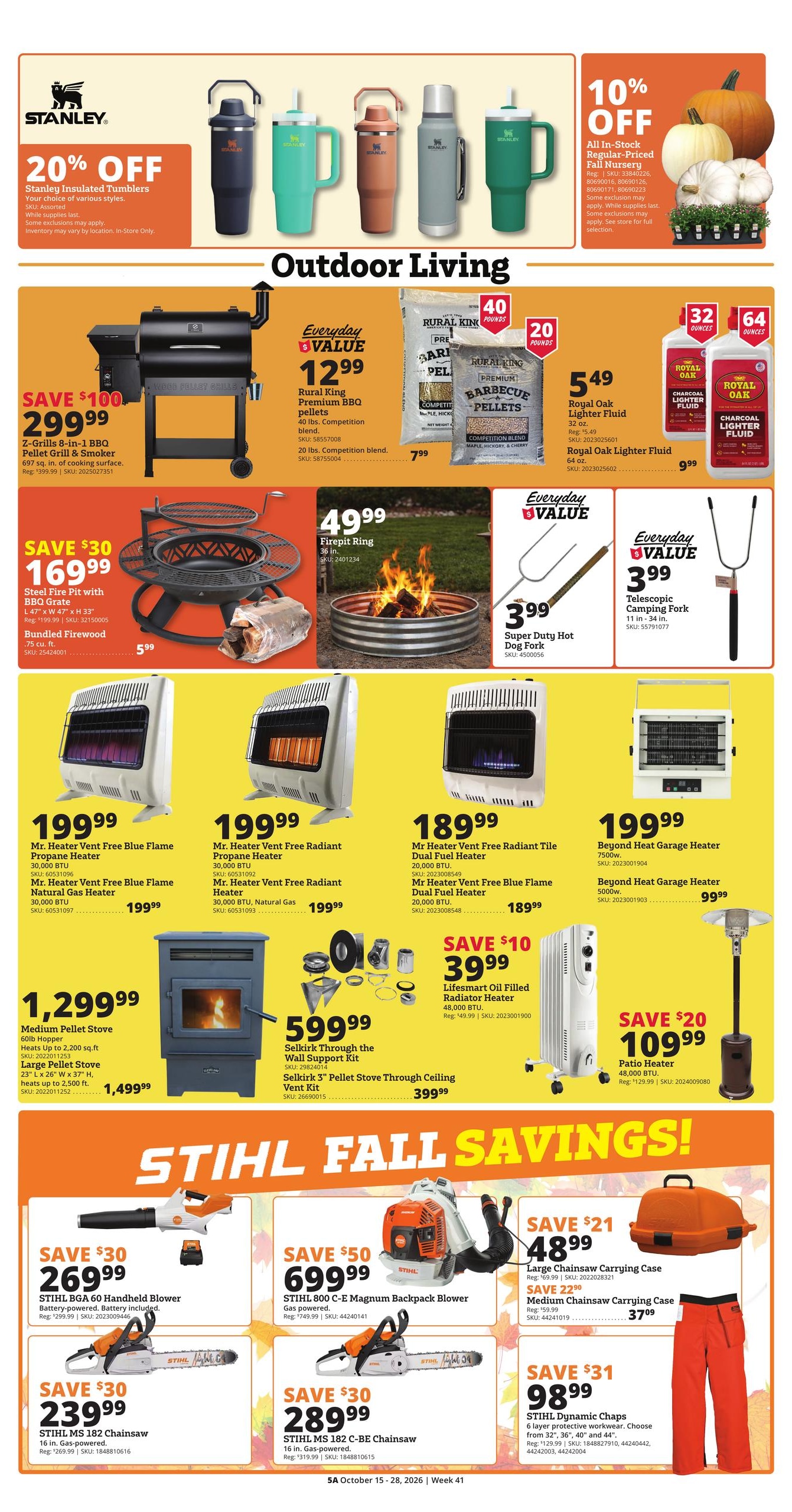 Rural King (Huntsville Area, AL) Weekly Ad October 15 - 28, 2026