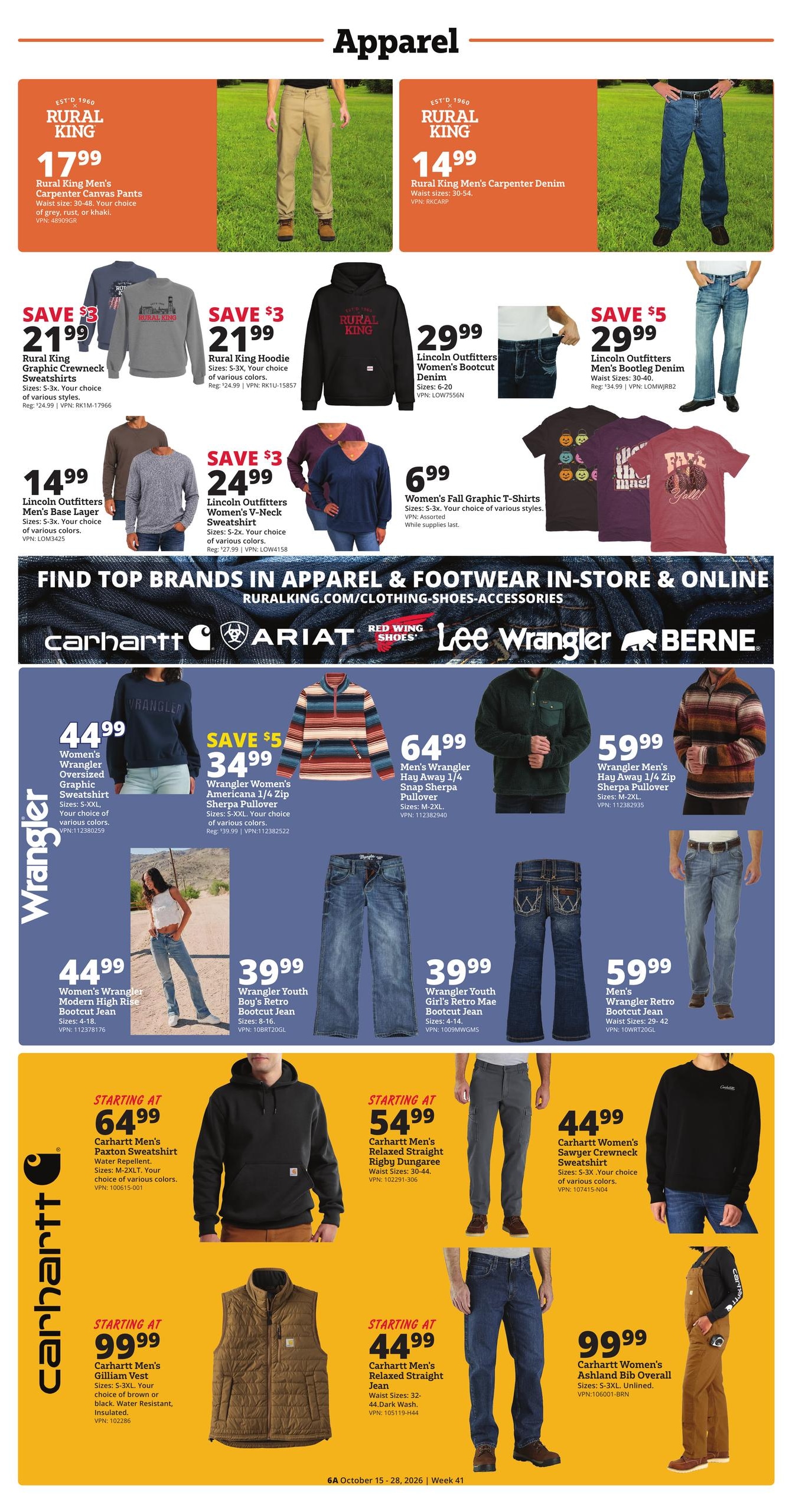 Rural King (Huntsville Area, AL) Weekly Ad October 15 - 28, 2026