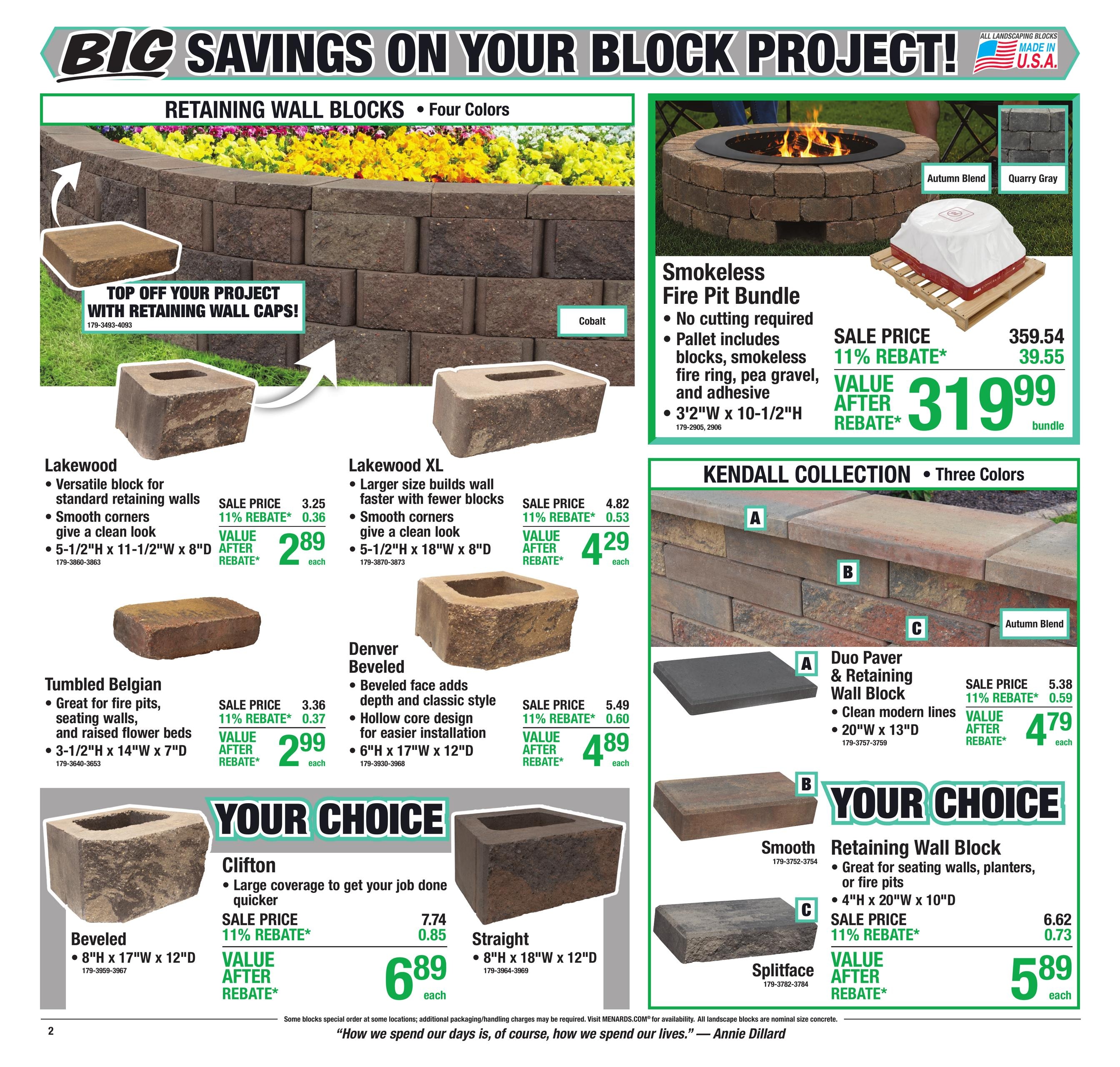 Menards (Carmel Area, IN) 11% Rebate Sale Weekly Ad October 15 - 25, 2026