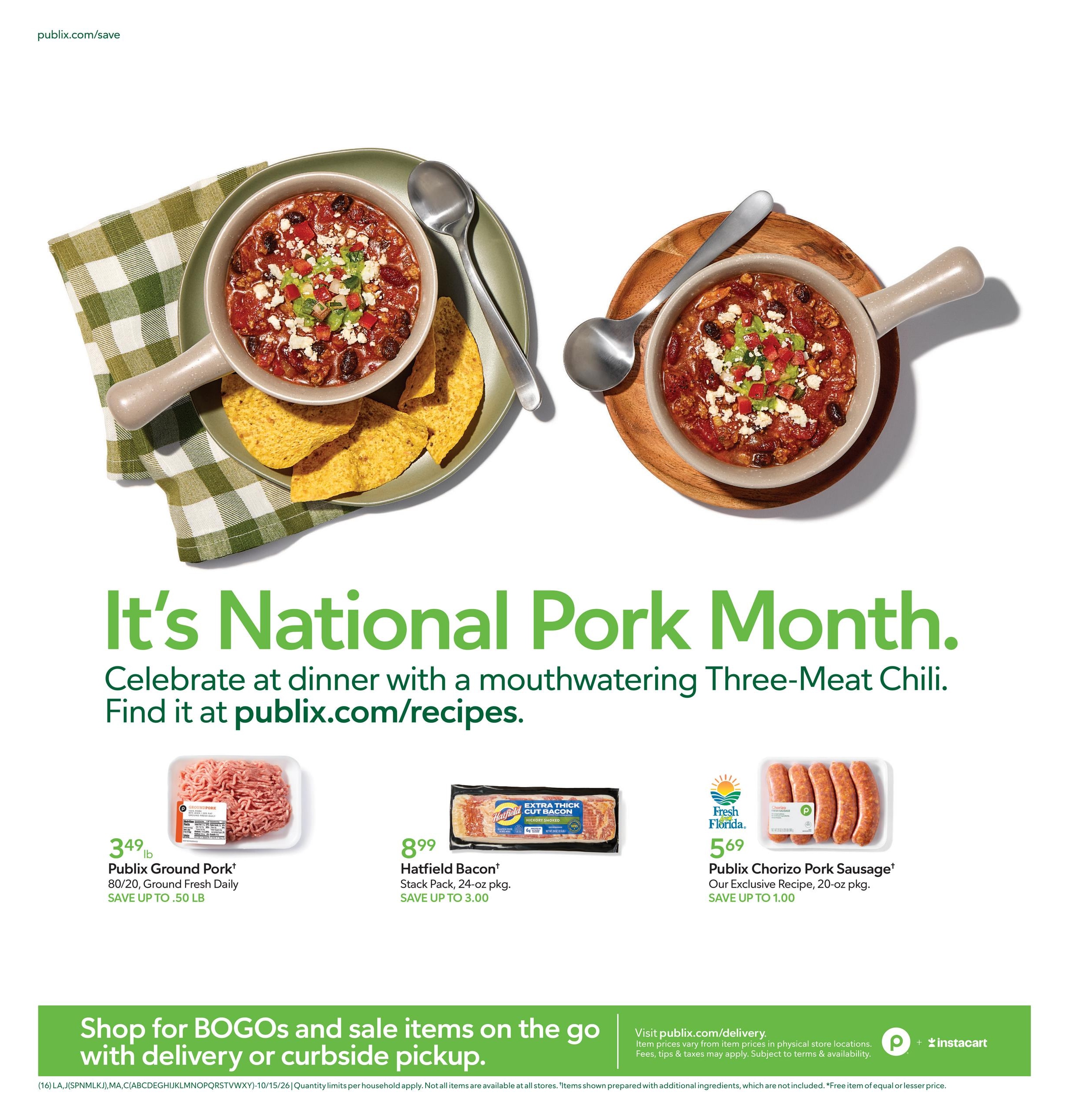 Publix (Boca Raton Area, FL) Weekly Ad October 15 - 21, 2026