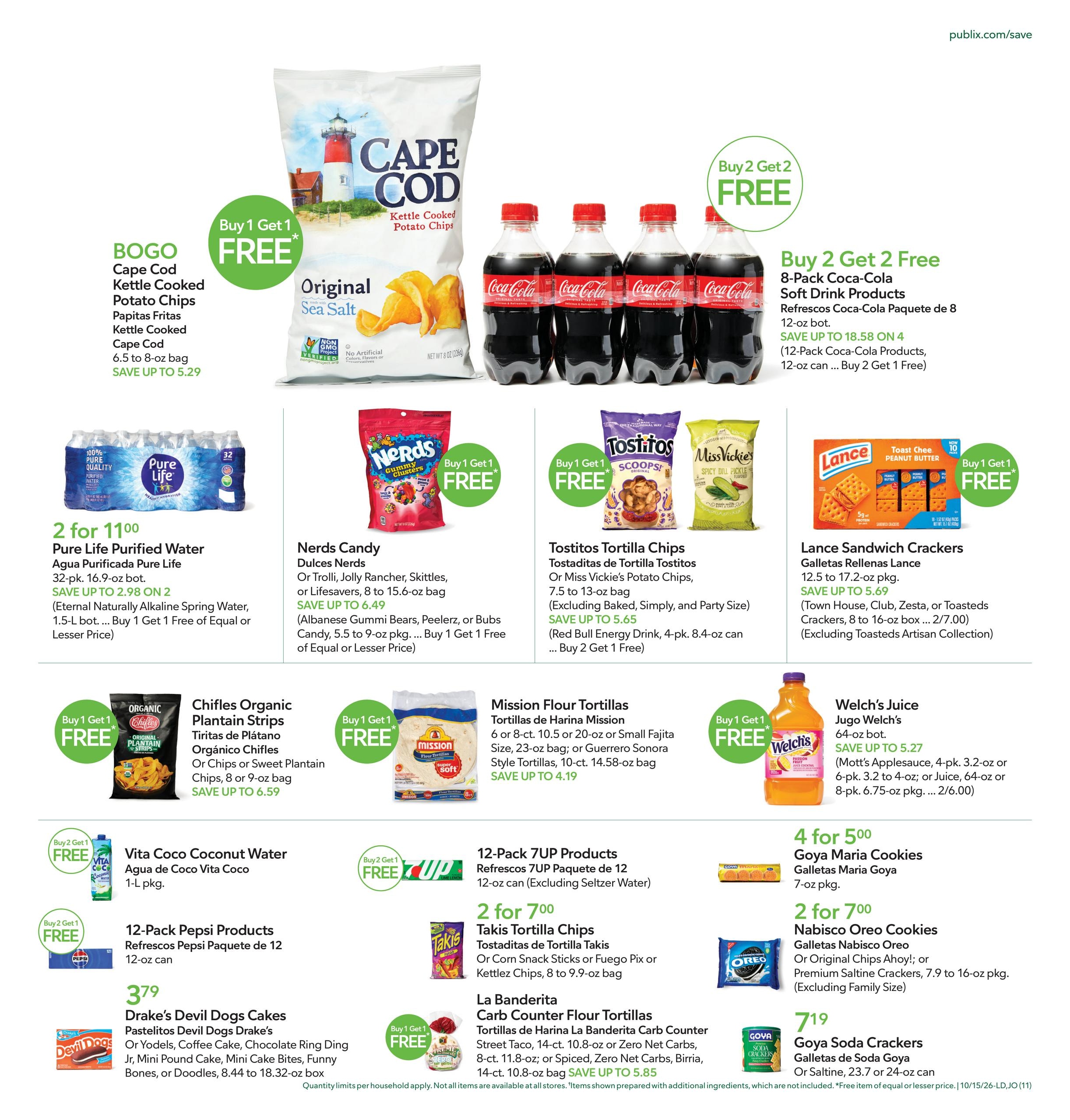 Publix (Deltona Area, FL) Anuncio Semanal Español Weekly Ad October 15 - 21, 2026
