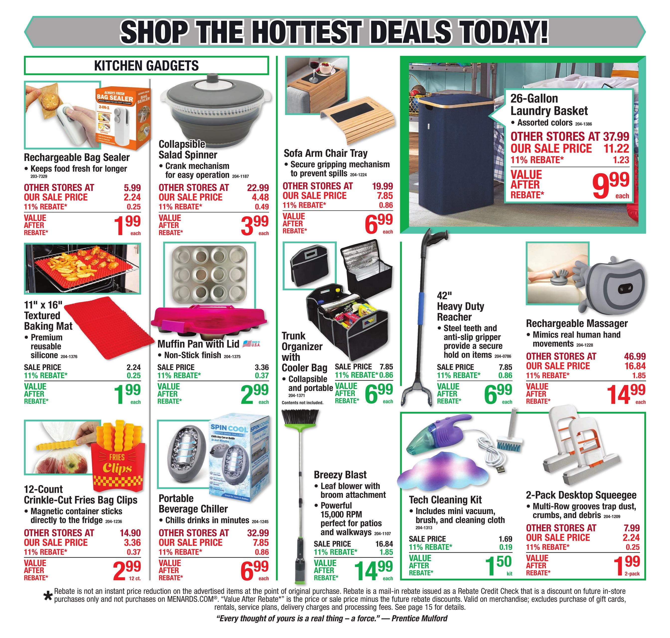 Menards (Chanhassen Area, MN) 11% Rebate Sale Weekly Ad October 15 - 25, 2026
