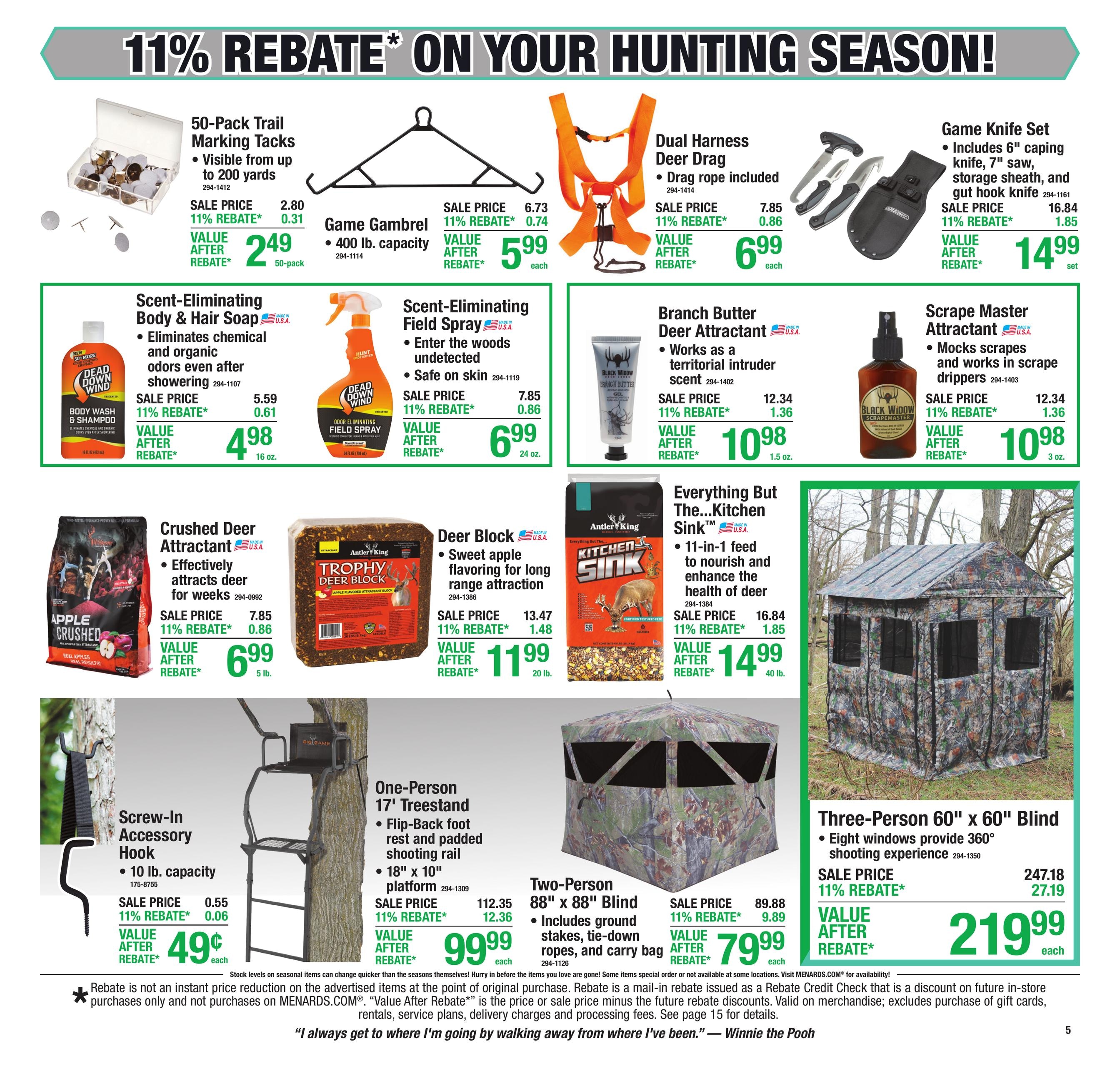 Menards (Chanhassen Area, MN) 11% Rebate Sale Weekly Ad October 15 - 25, 2026