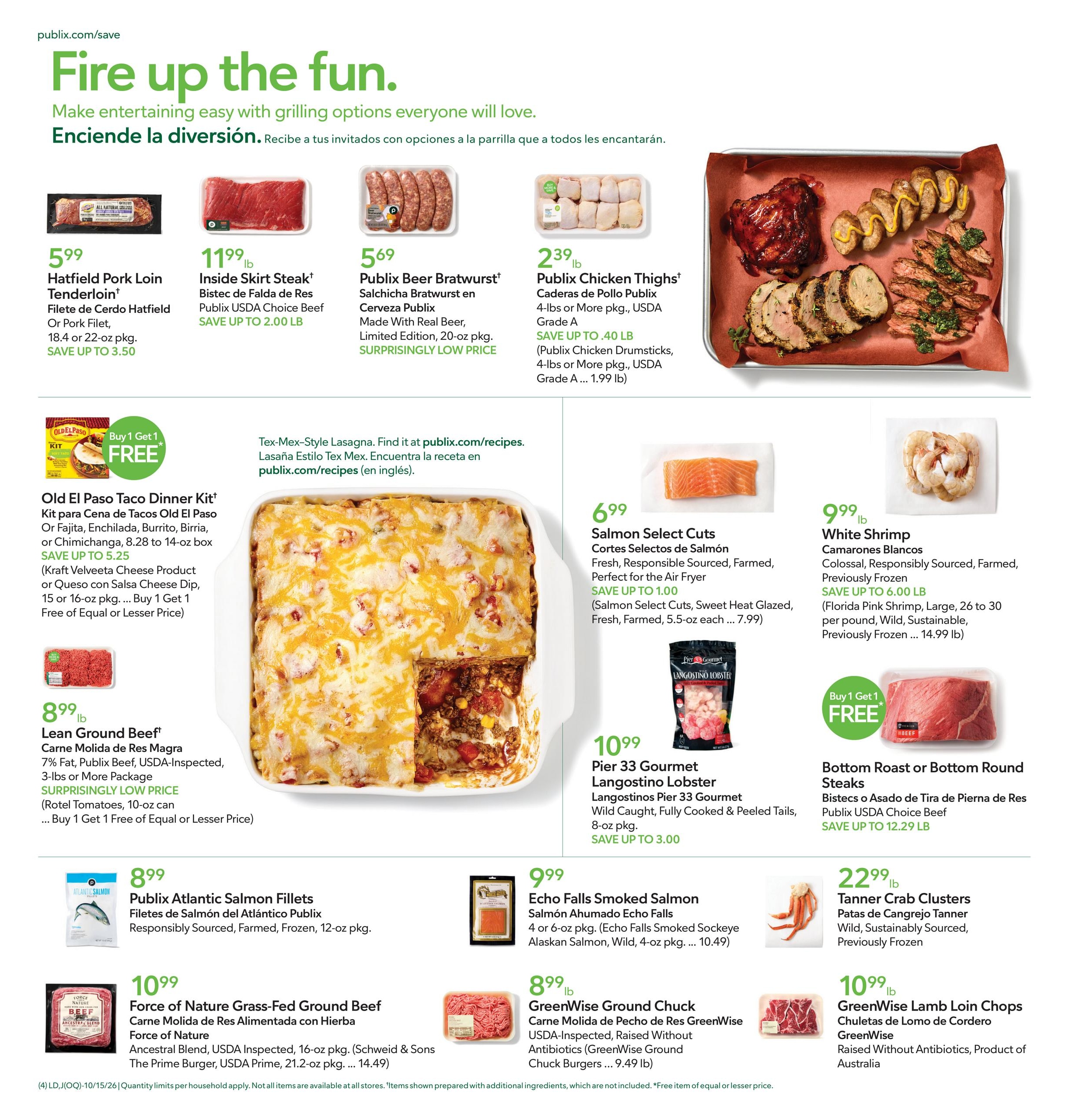 Publix (Cape Coral Area, FL) Anuncio Semanal Español Weekly Ad October 15 - 21, 2026
