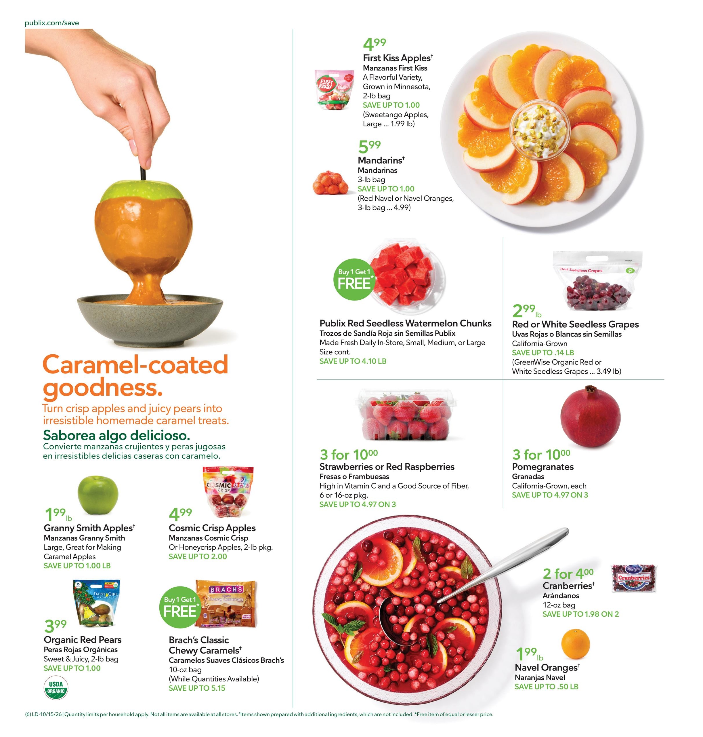 Publix (Cape Coral Area, FL) Anuncio Semanal Español Weekly Ad October 15 - 21, 2026