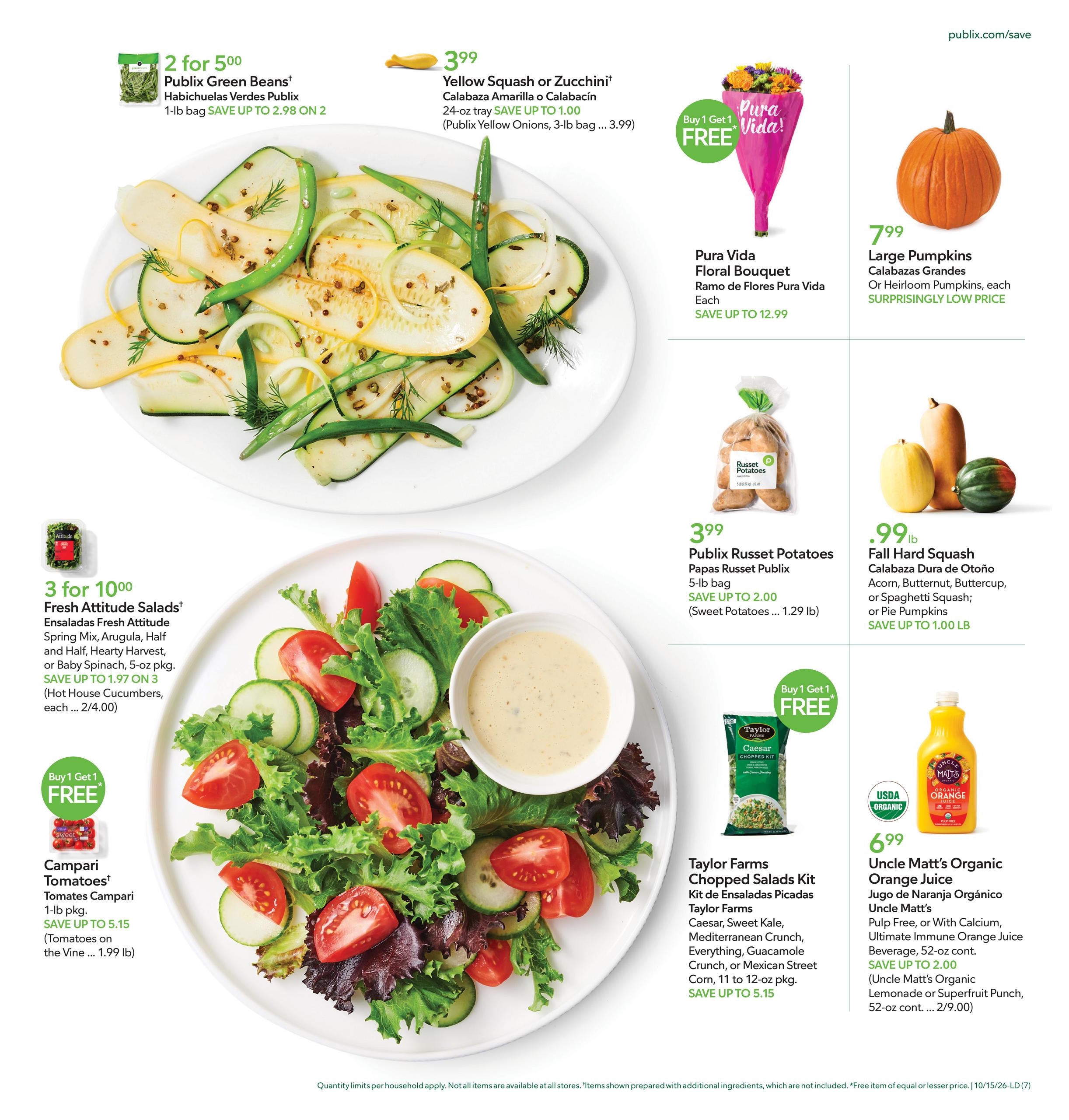 Publix (Cape Coral Area, FL) Anuncio Semanal Español Weekly Ad October 15 - 21, 2026