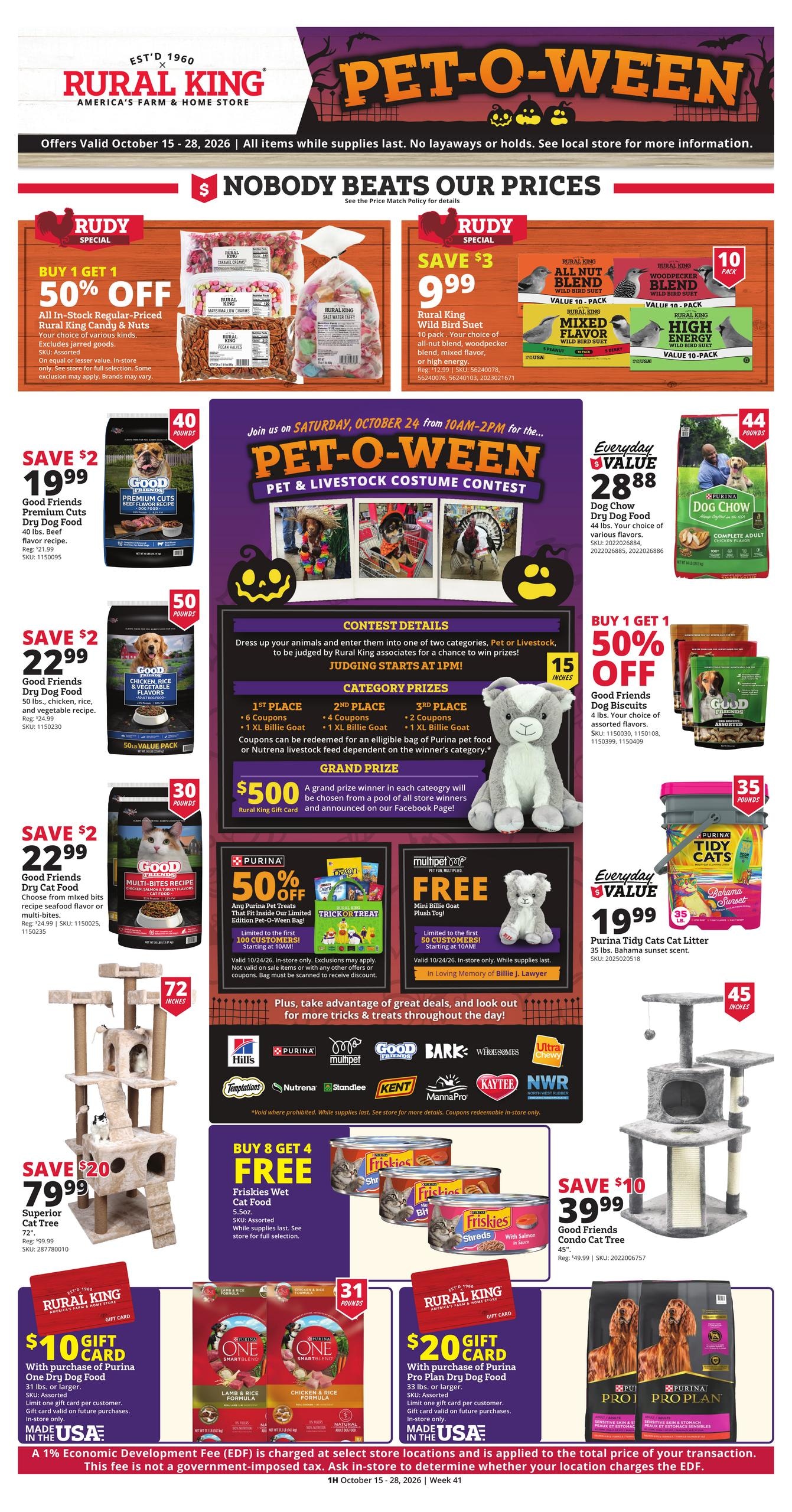 Rural King (Auburn Area, IN) Weekly Ad October 15 - 28, 2026