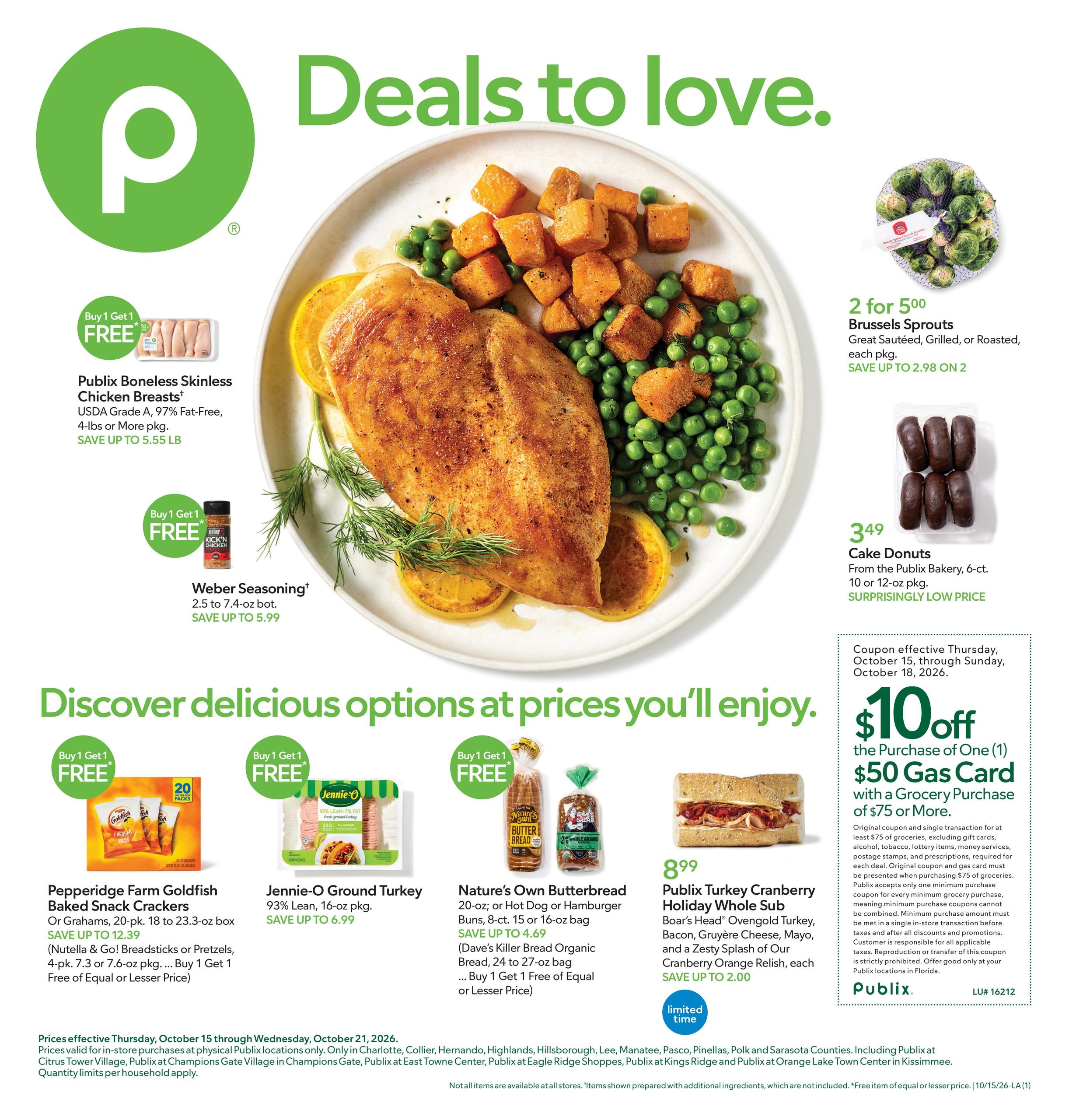 Publix (Cape Coral Area, FL) Weekly Ad October 15 - 21, 2026