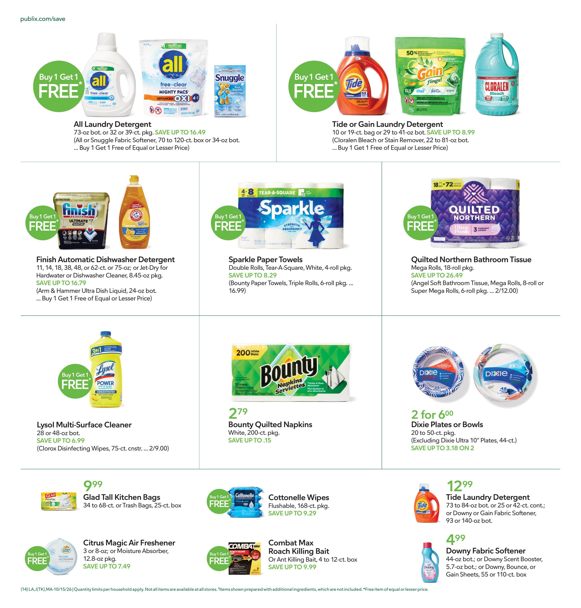 Publix (Cape Coral Area, FL) Weekly Ad October 15 - 21, 2026