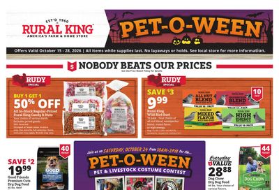 Rural King (Gainesville Area, FL) Weekly Ad October 15 - 28, 2026