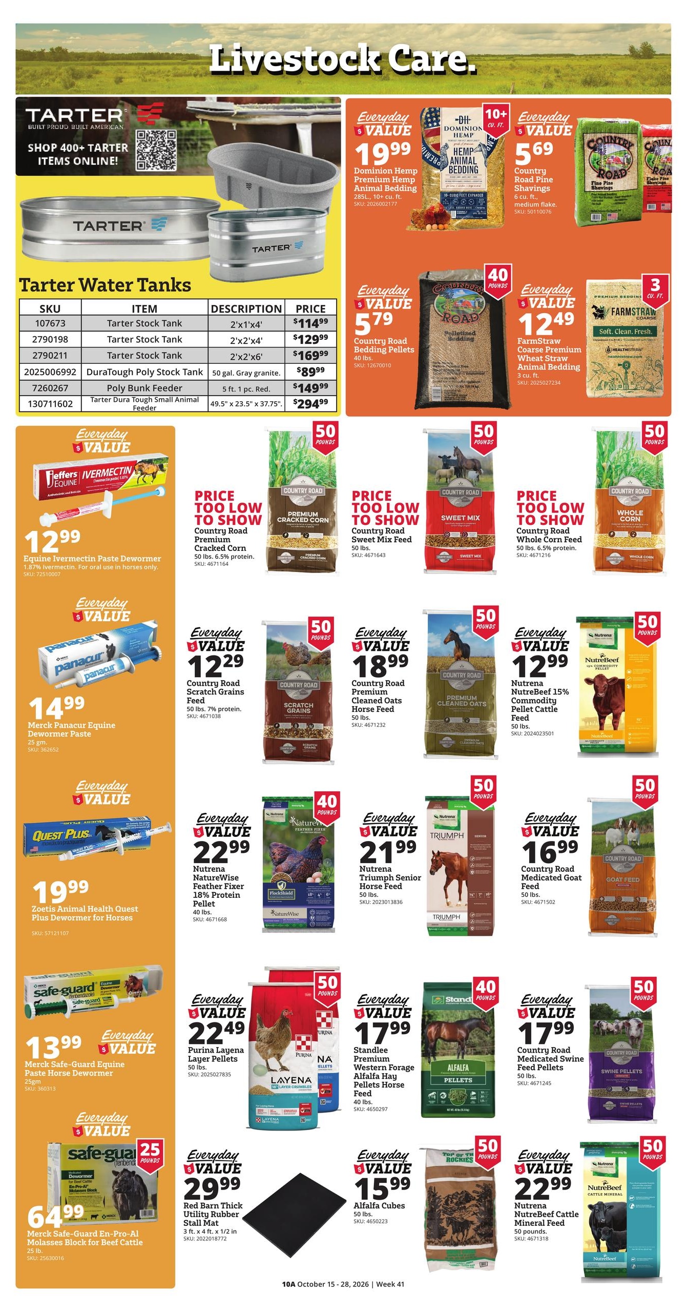 Rural King (Gainesville Area, FL) Weekly Ad October 15 - 28, 2026