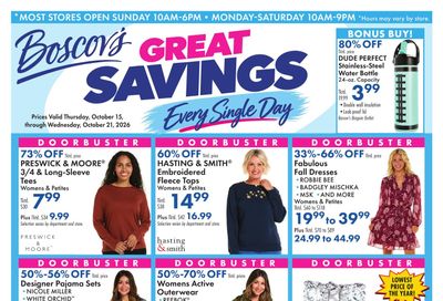 Boscov's Boscov’s Weekly Weekly Ad October 15 - 21, 2026