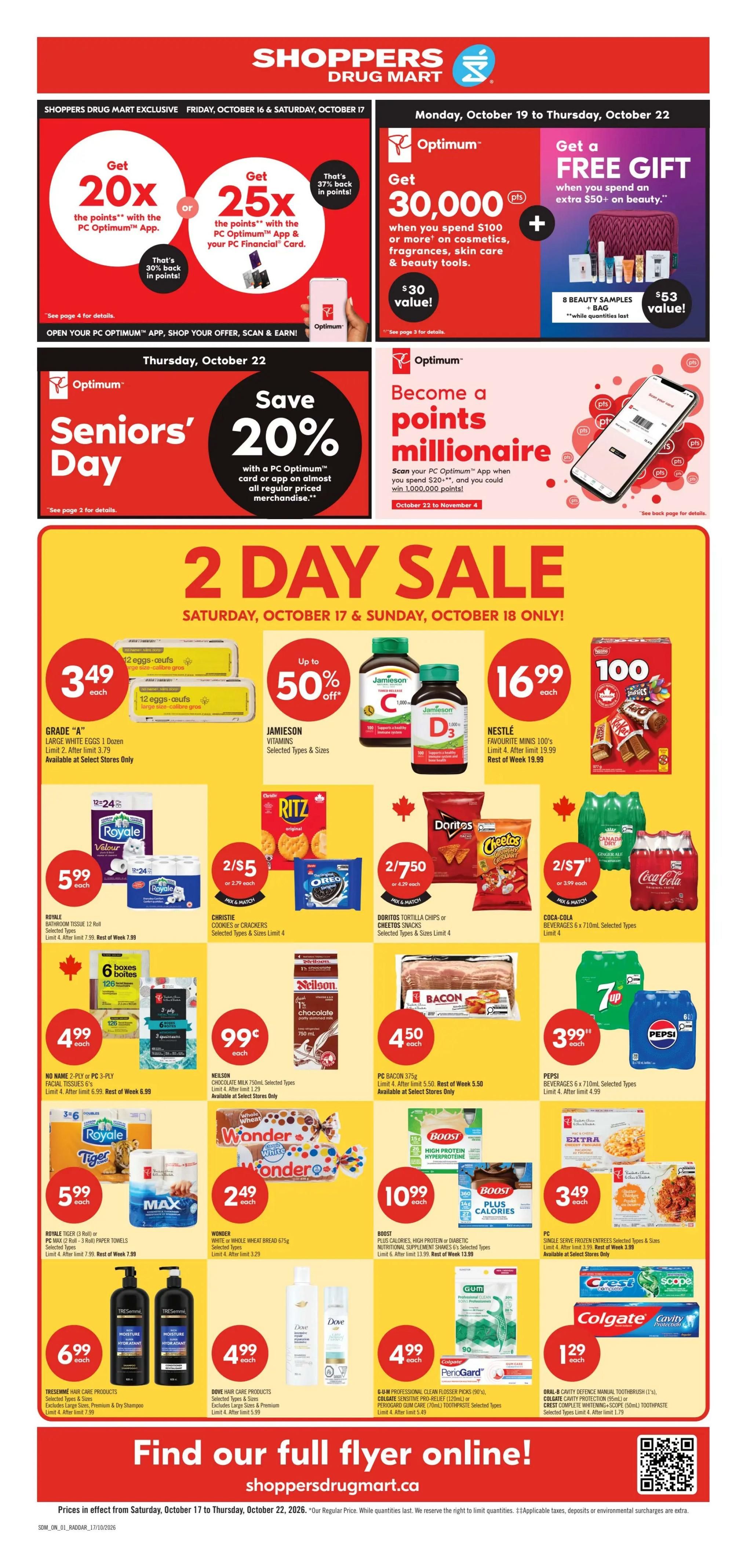 Shoppers Drug Mart (ON) Flyer October 17 to 22