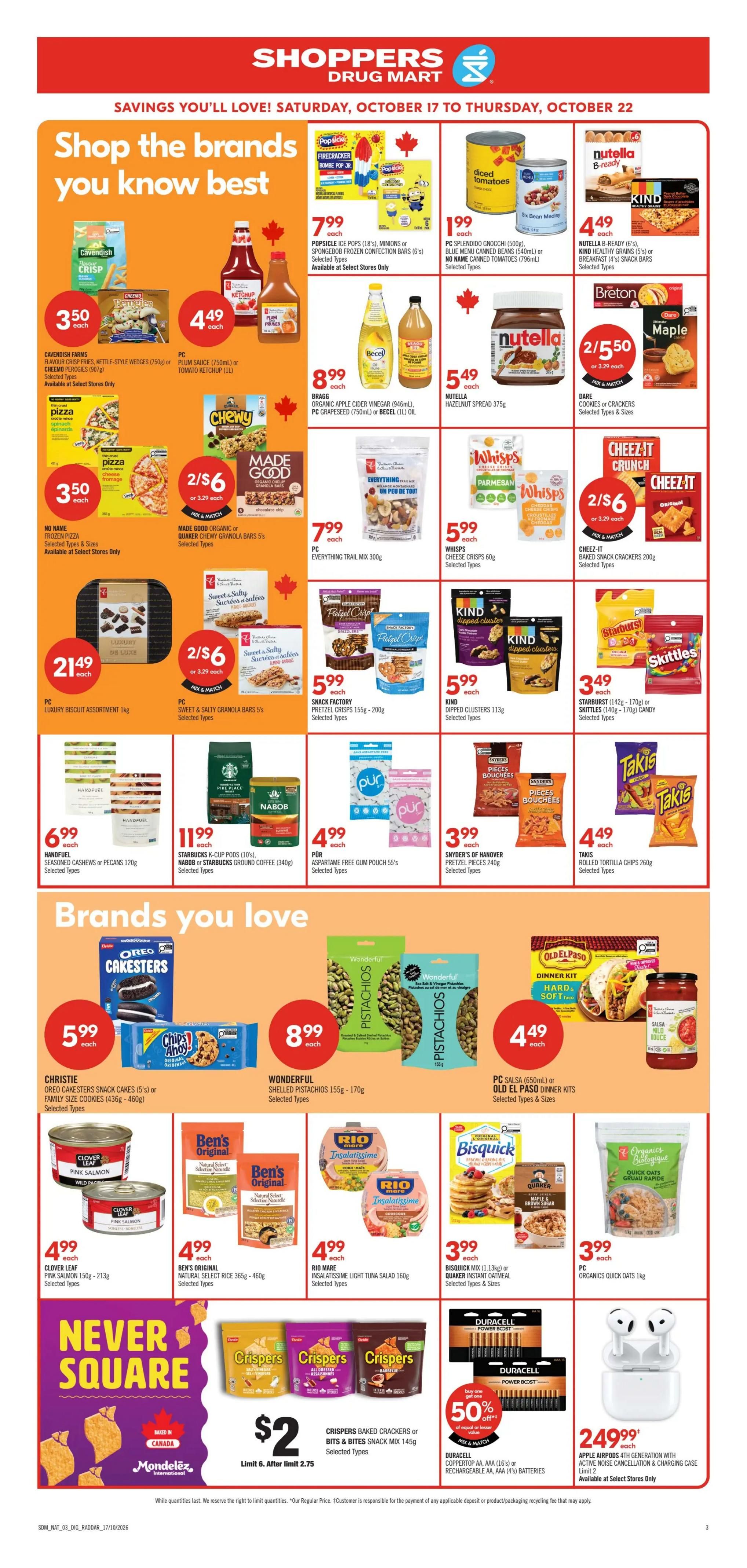 Shoppers Drug Mart (ON) Flyer October 17 to 22