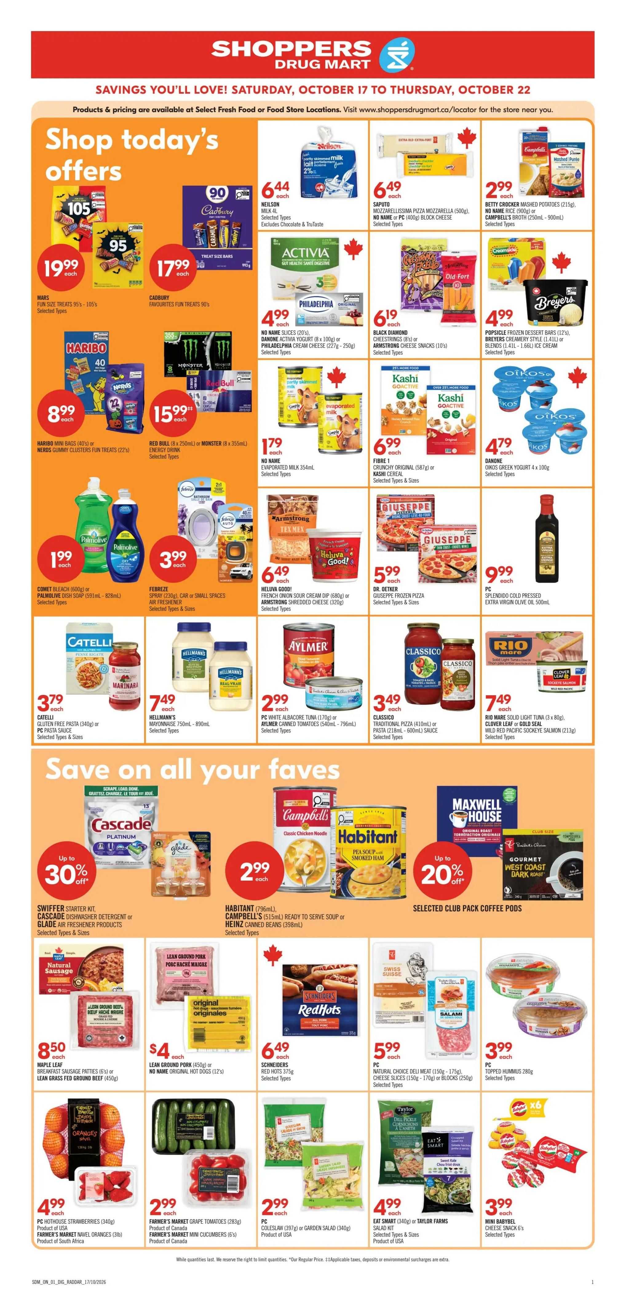 Shoppers Drug Mart (ON) Flyer October 17 to 22