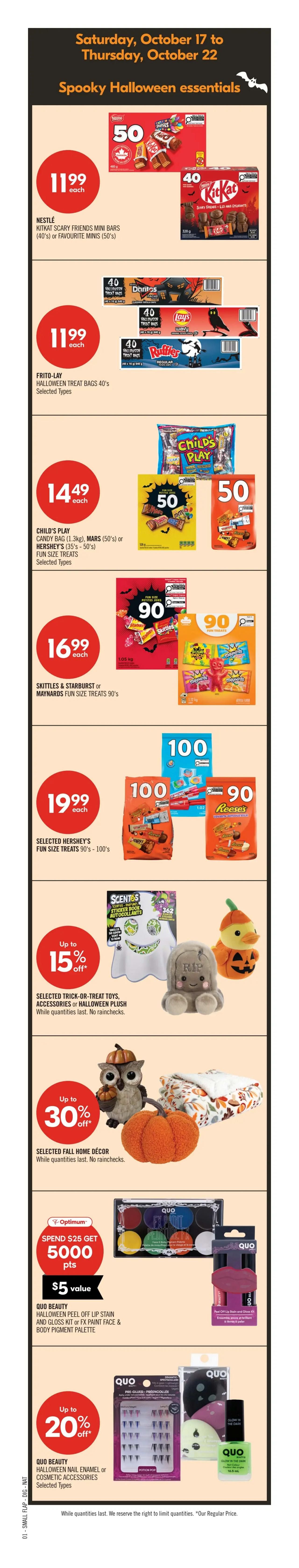 Shoppers Drug Mart (ON) Flyer October 17 to 22