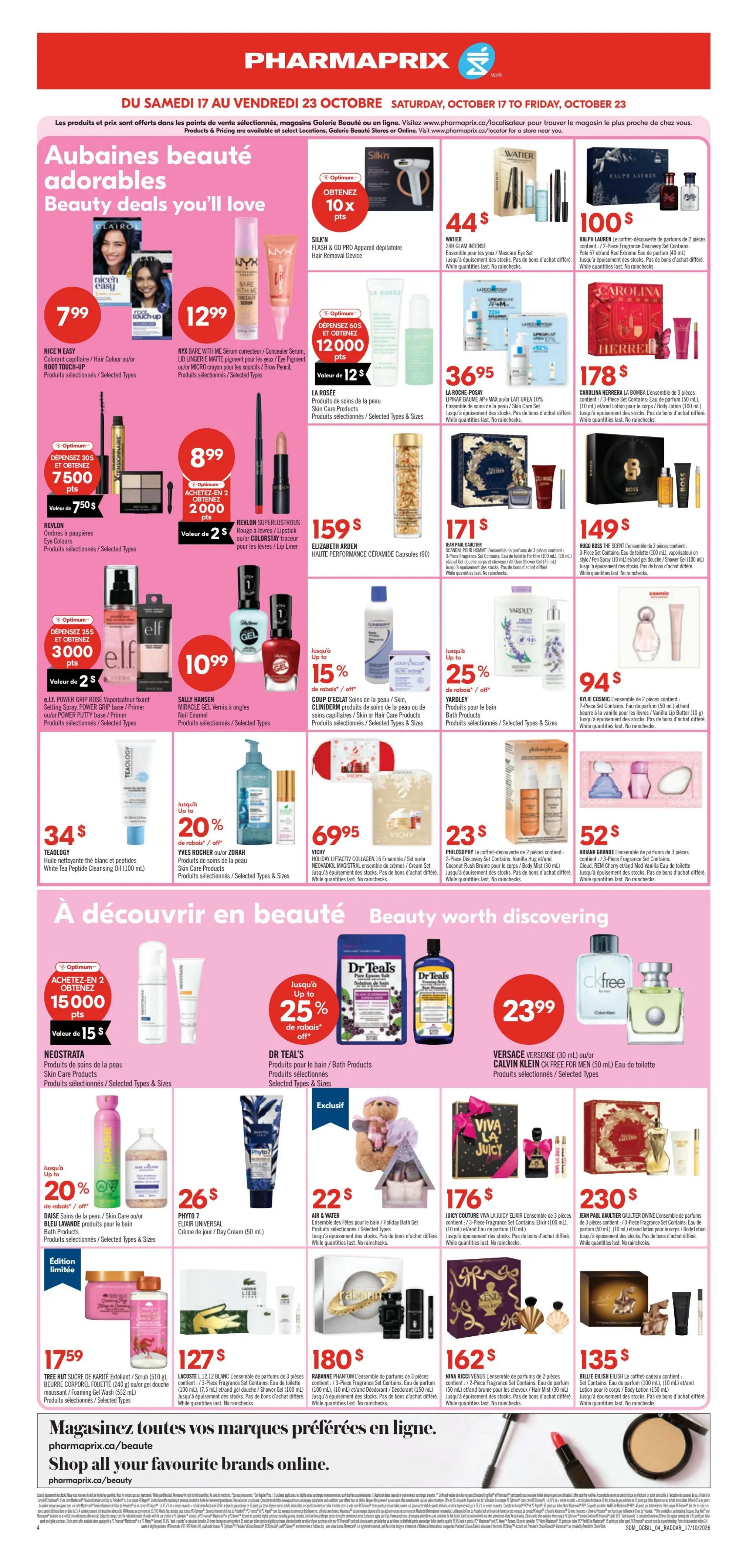 Pharmaprix Flyer October 17 to 22