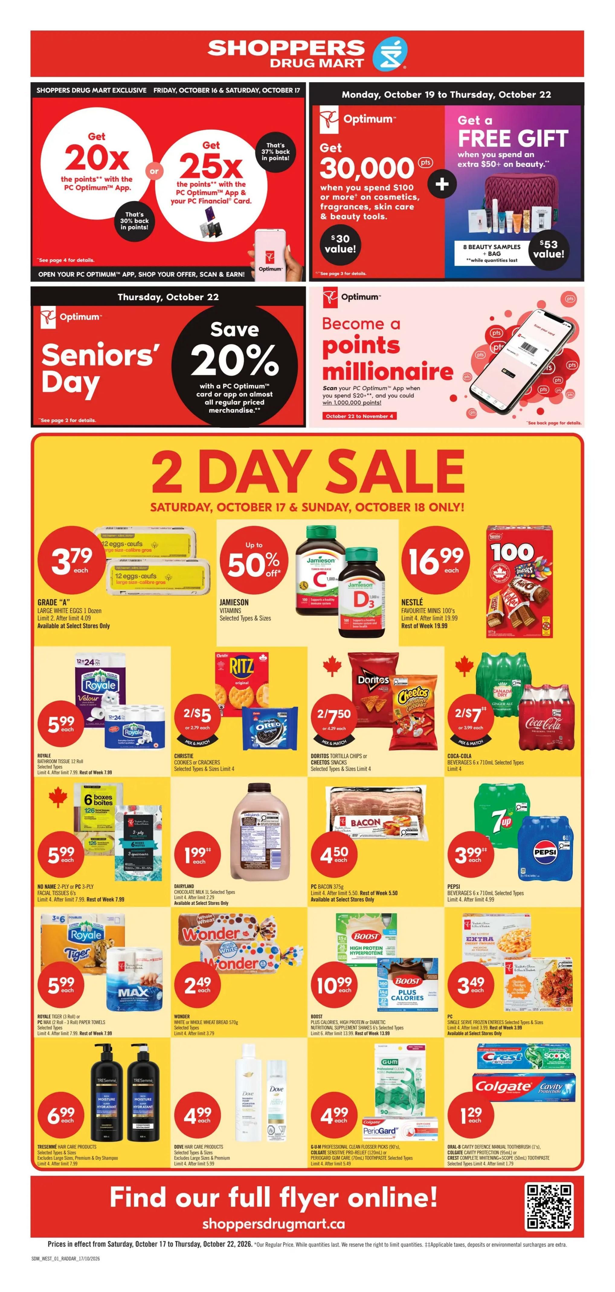 Shoppers Drug Mart (West) Flyer October 17 to 22