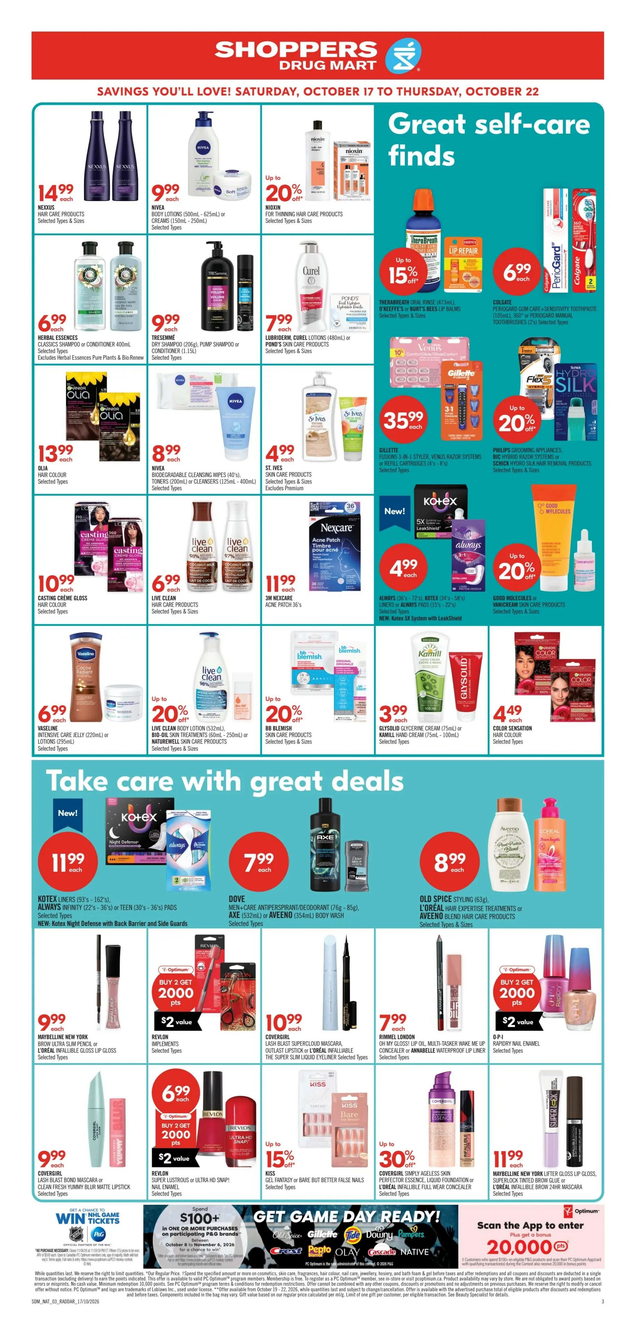 Shoppers Drug Mart (West) Flyer October 17 to 22