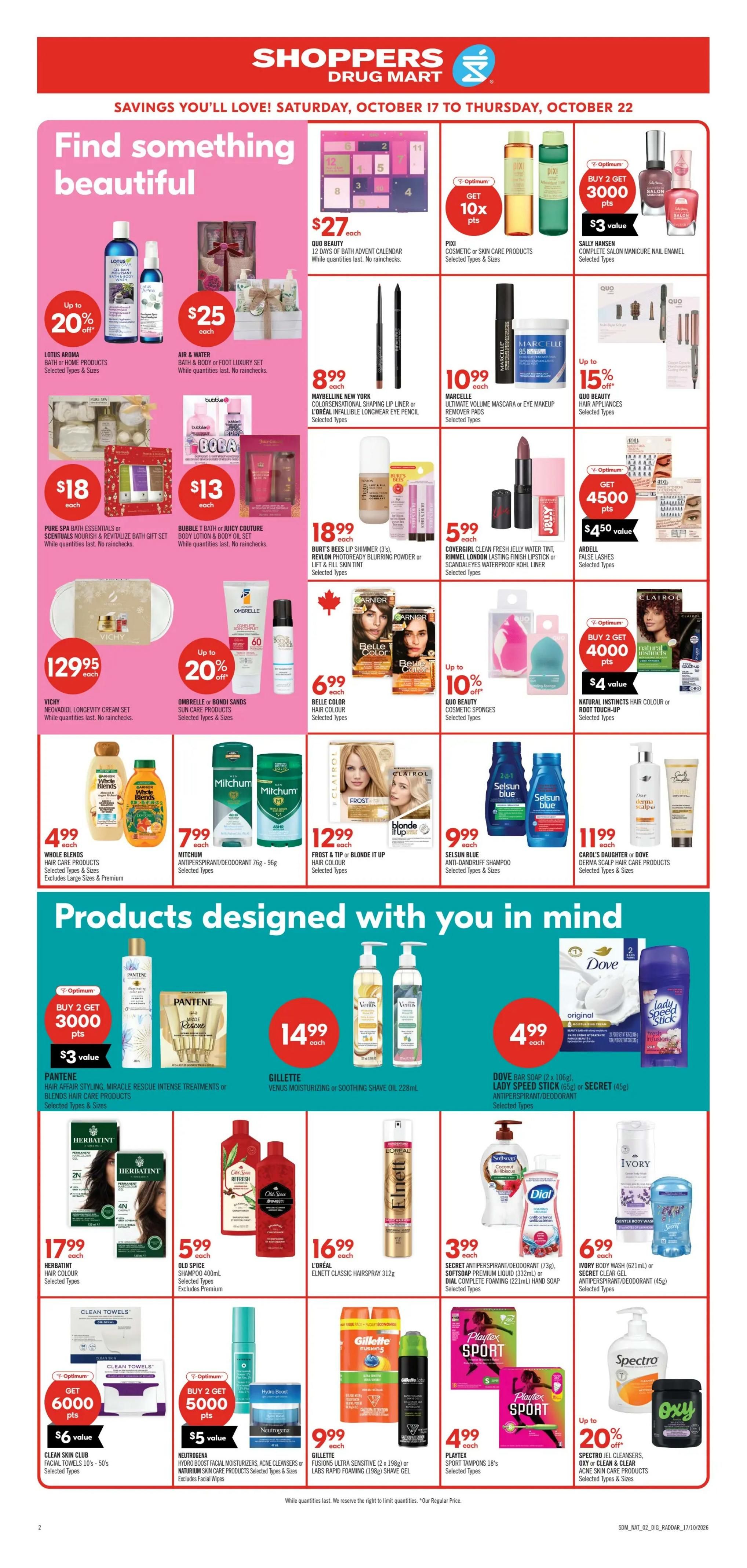 Shoppers Drug Mart (West) Flyer October 17 to 22