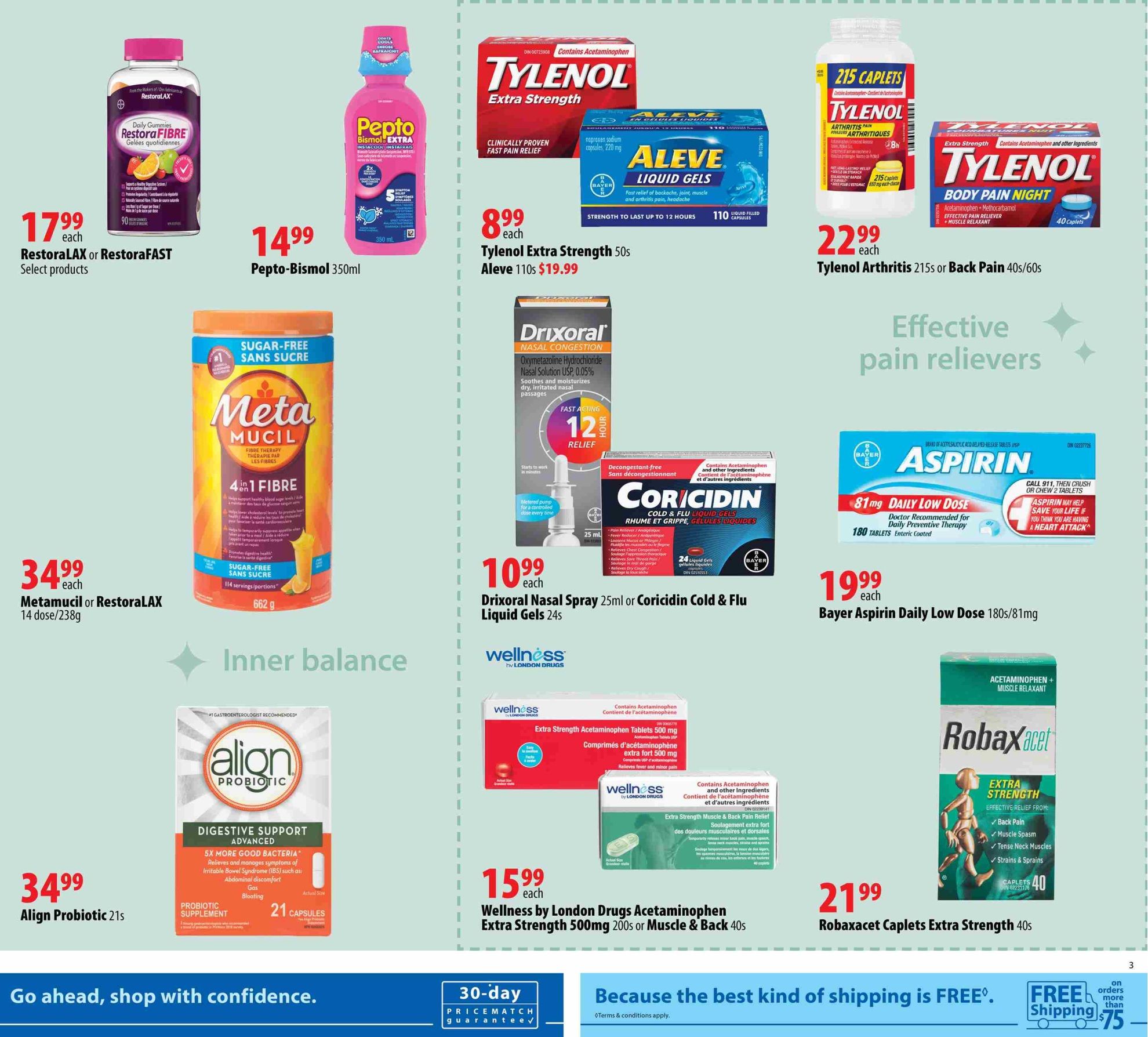 London Drugs Healthy Savings Event Flyer October 16 to November 4