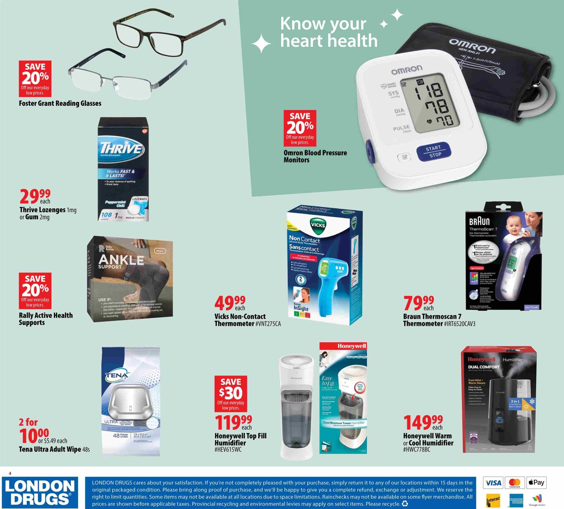 London Drugs Healthy Savings Event Flyer October 16 to November 4