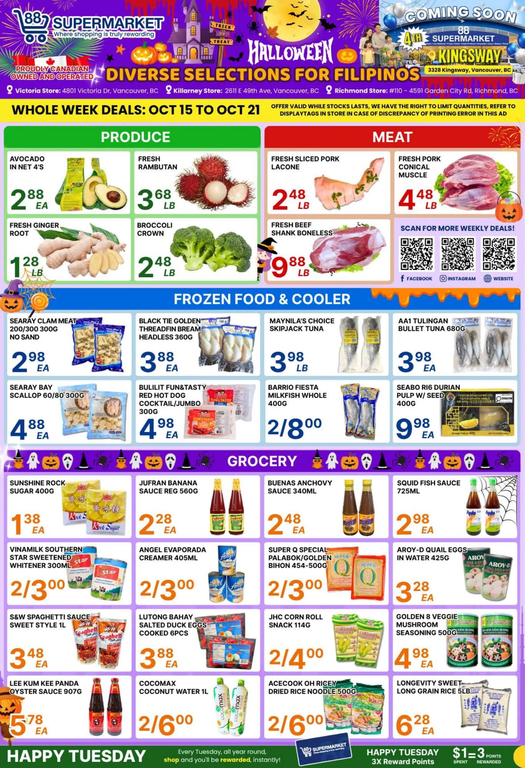 88 Supermarket Flyer October 15 to 21