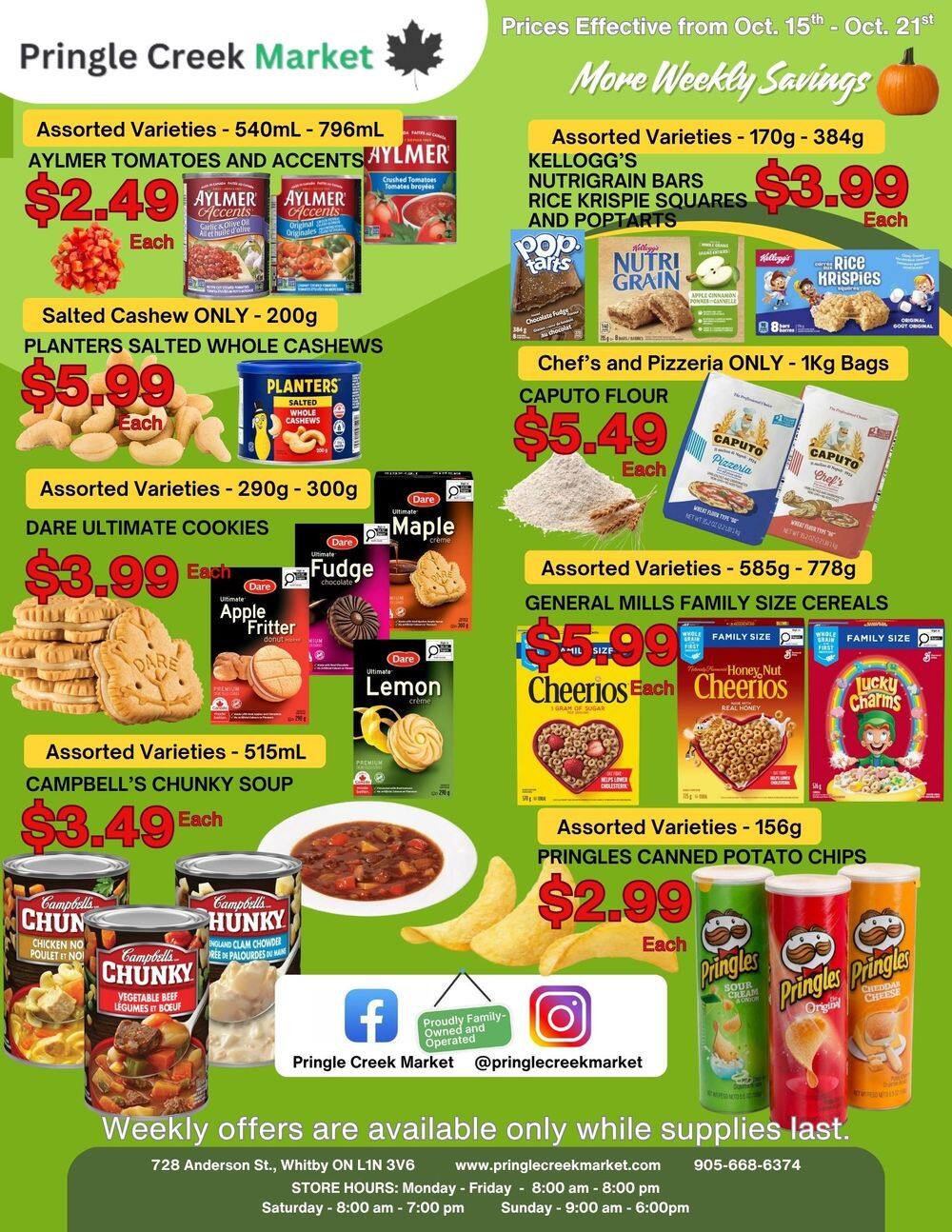Pringle Creek Market Flyer October 15 to 21