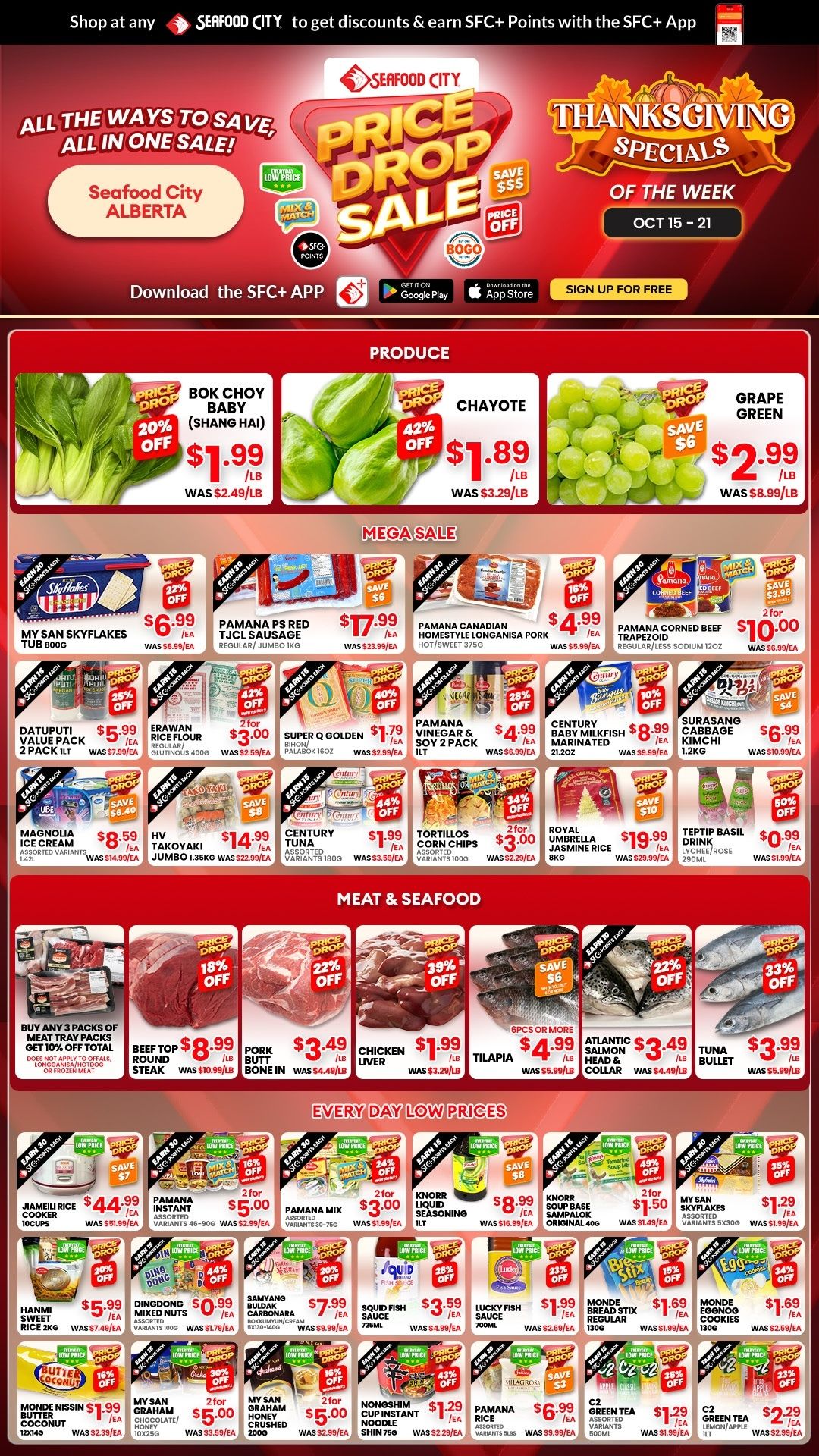 Seafood City Supermarket (AB) Flyer October 15 to 21