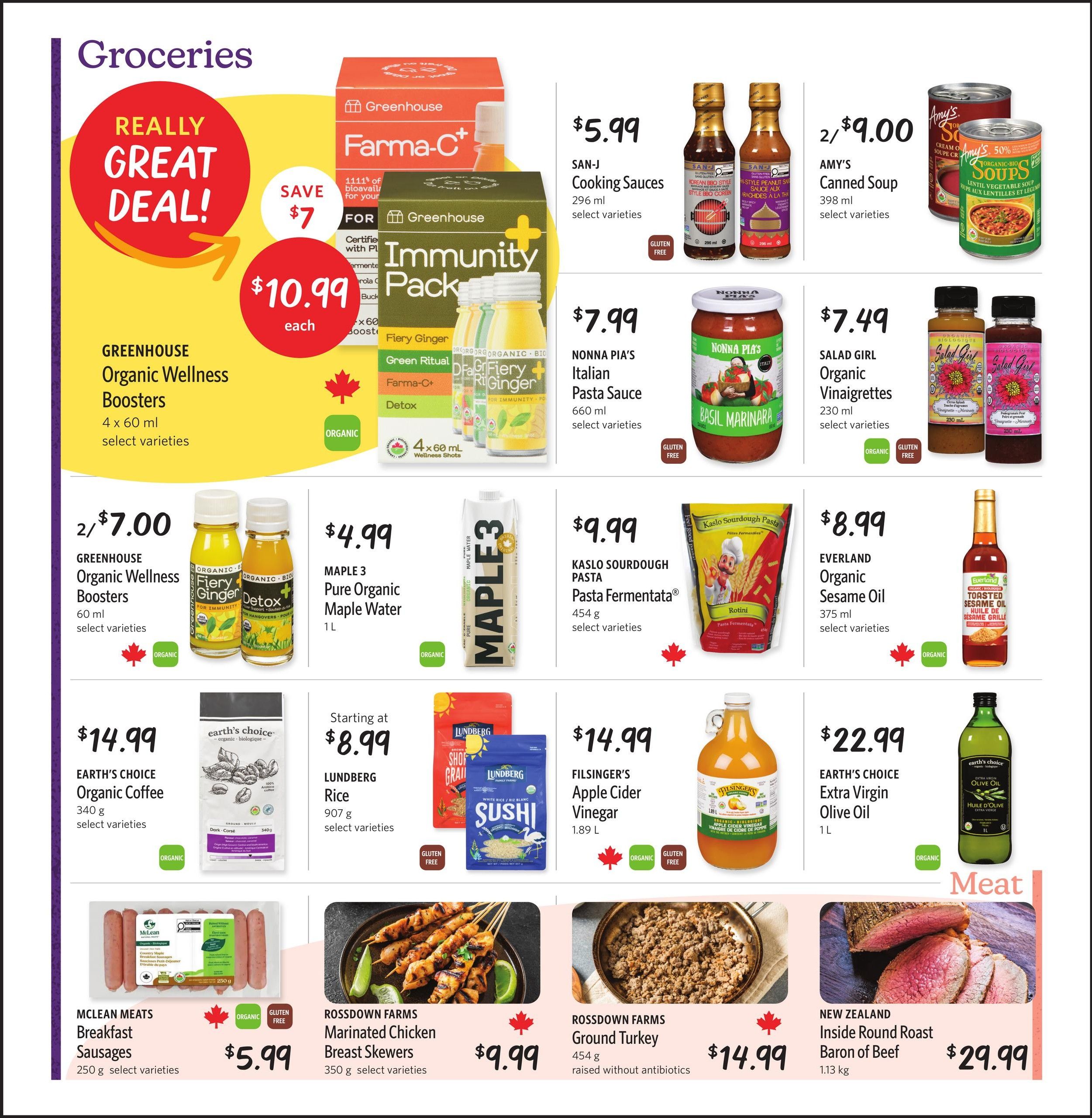 Nature's Fare Markets Flyer October 15 to 28