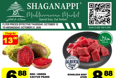 Shaganappi Mediterranean Market Flyer October 15 to 21